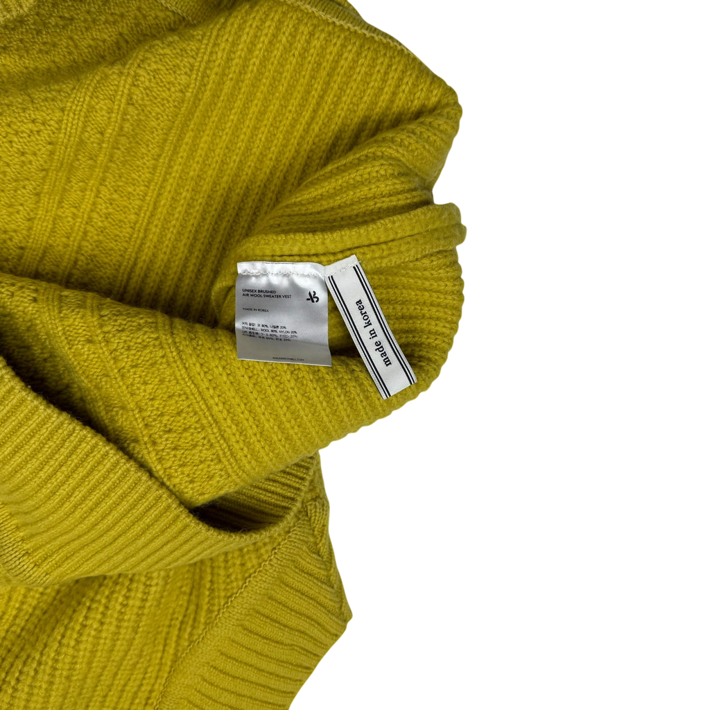Andersson Bell Brushed Air Wool Vest Yellow (Size L)