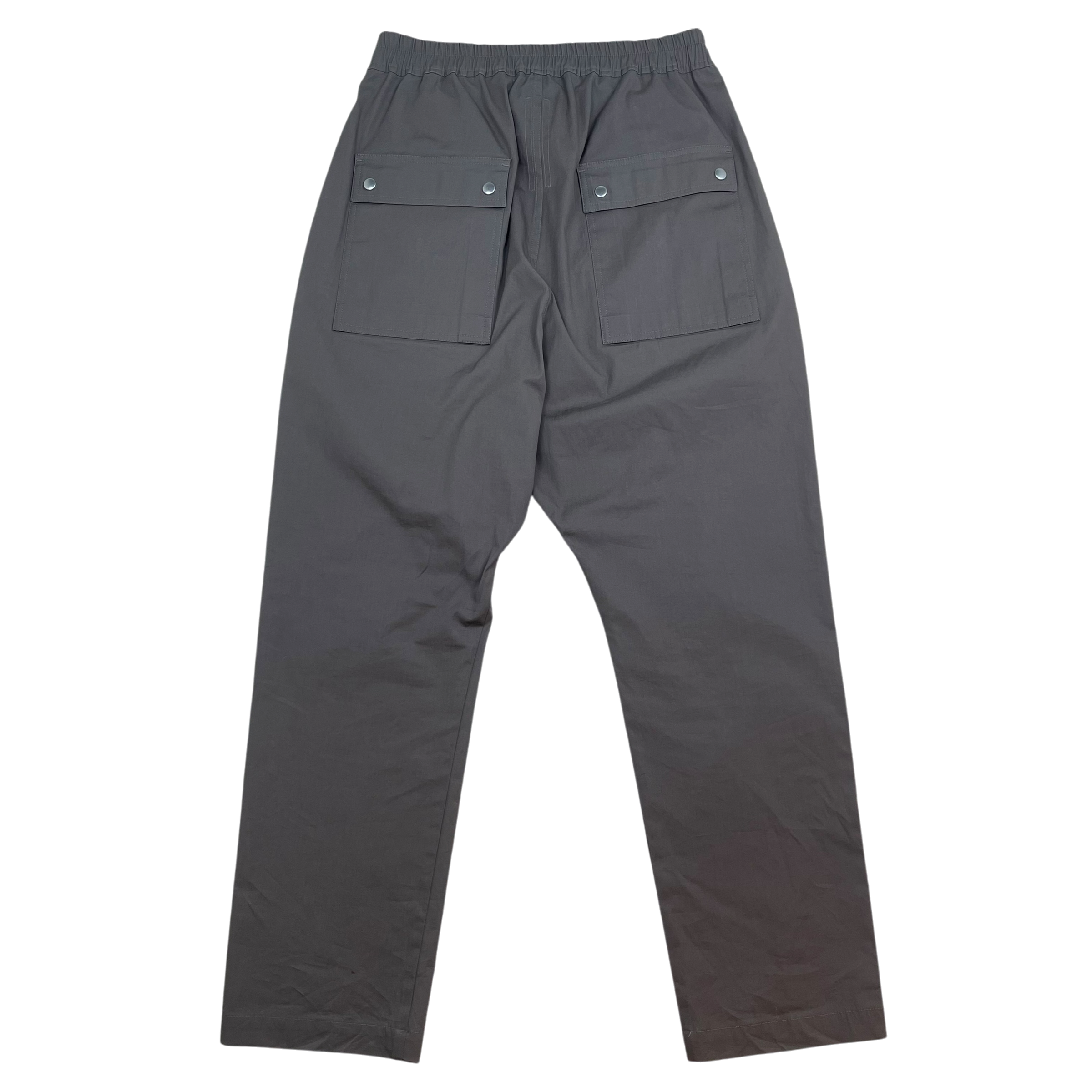 Rick Owens FW22 Strobe Bela Drop Crotch Nylon Zip Trousers ‘Dust’ Grey (Size 50/L)