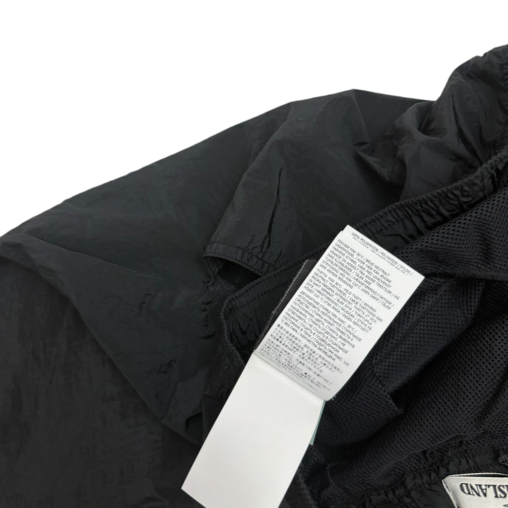 Stone Island Logo Patch Nylon Metal Shorts Black (Size XL)