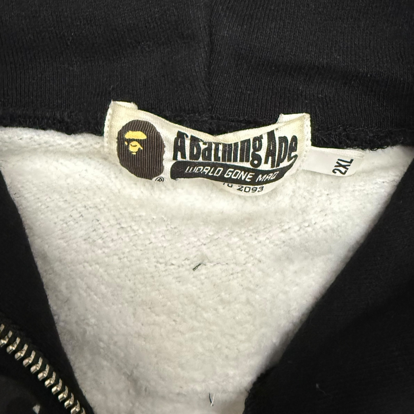 BAPE (A Bathing Ape) Space Camo Shark Hoodie Black/Grey (Fits XL)