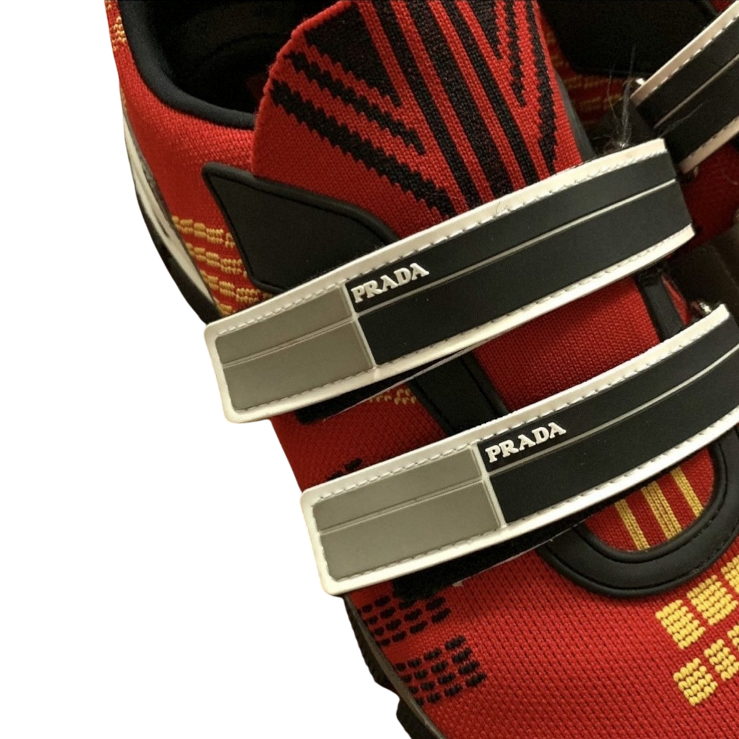 Prada SS18 Crossection Knit Sneaker Red (fits US10-11)