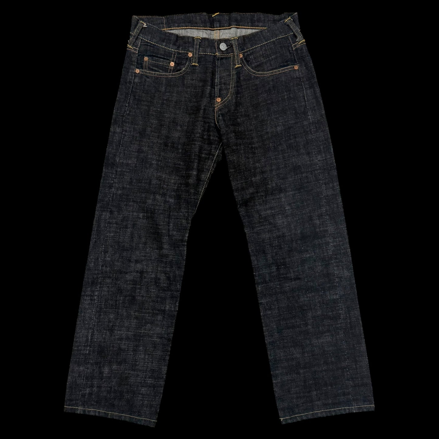 Evisu Yellow Print Daicock Jeans (Size 30”)