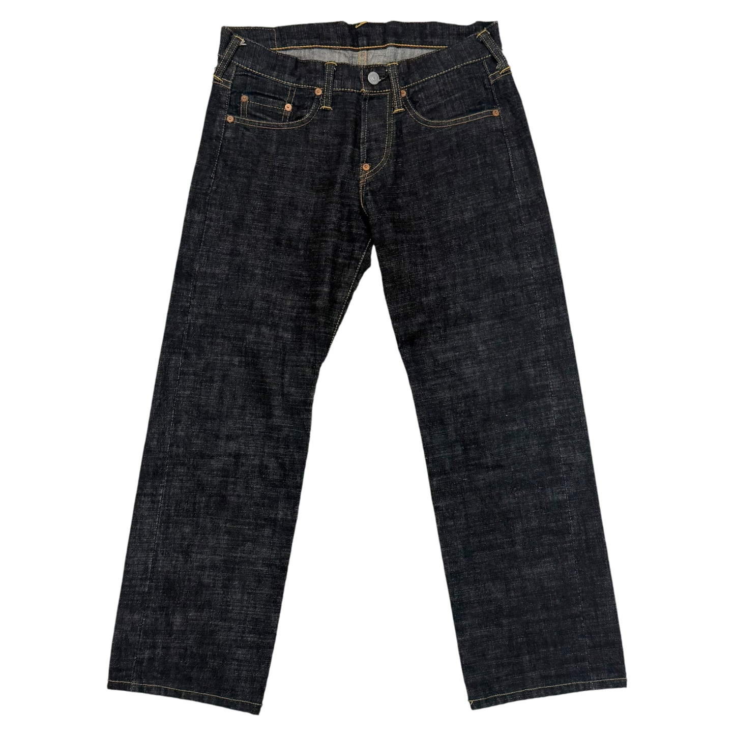 Evisu Yellow Print Daicock Jeans (Size 30”)