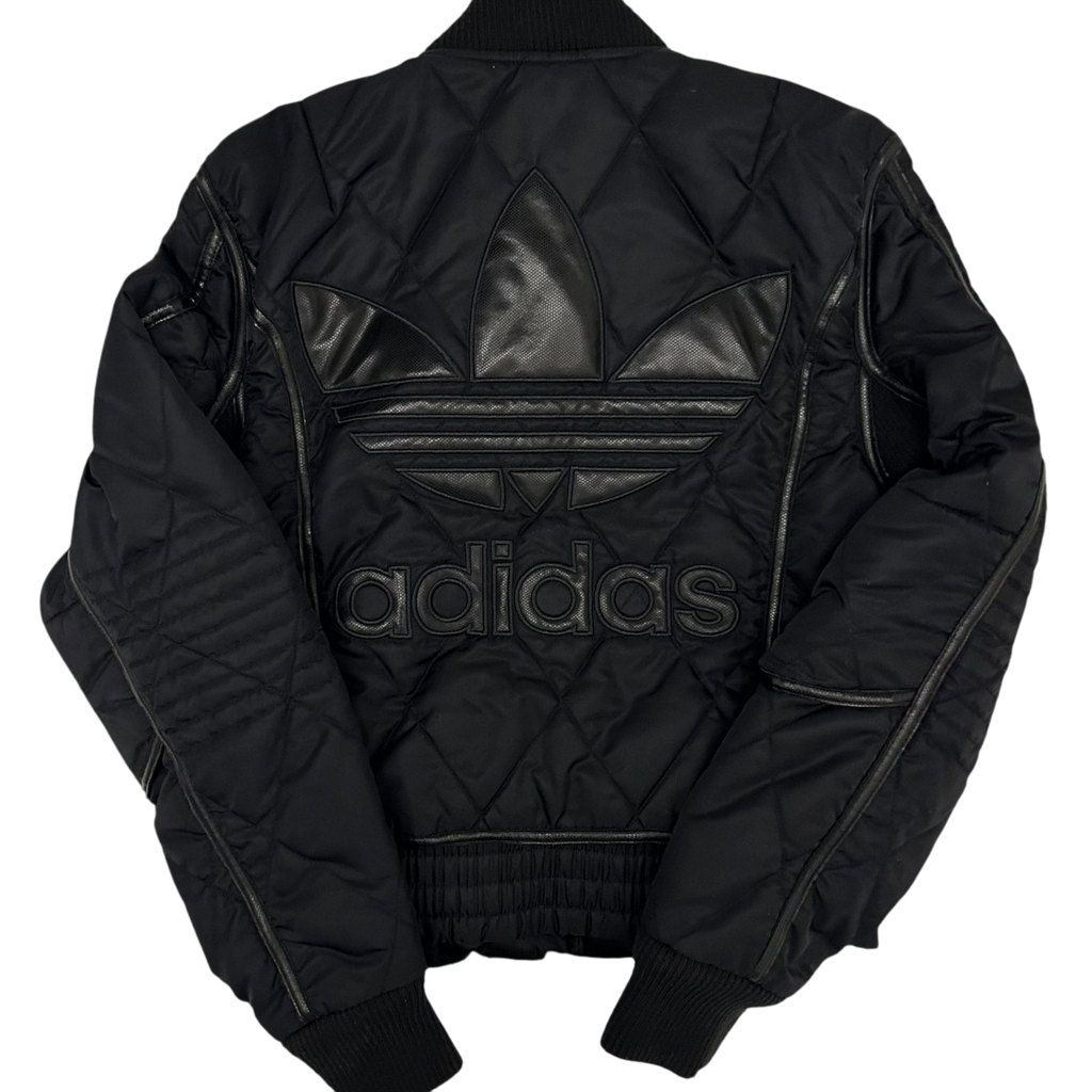Rare Adidas x Jeremy Scott Quilted Bomber Jacket Black (Size S Womens)
