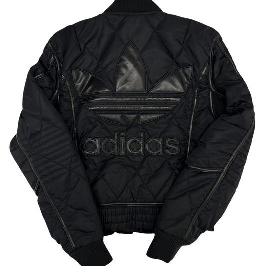Rare Adidas x Jeremy Scott Quilted Bomber Jacket Black (Size S Womens)