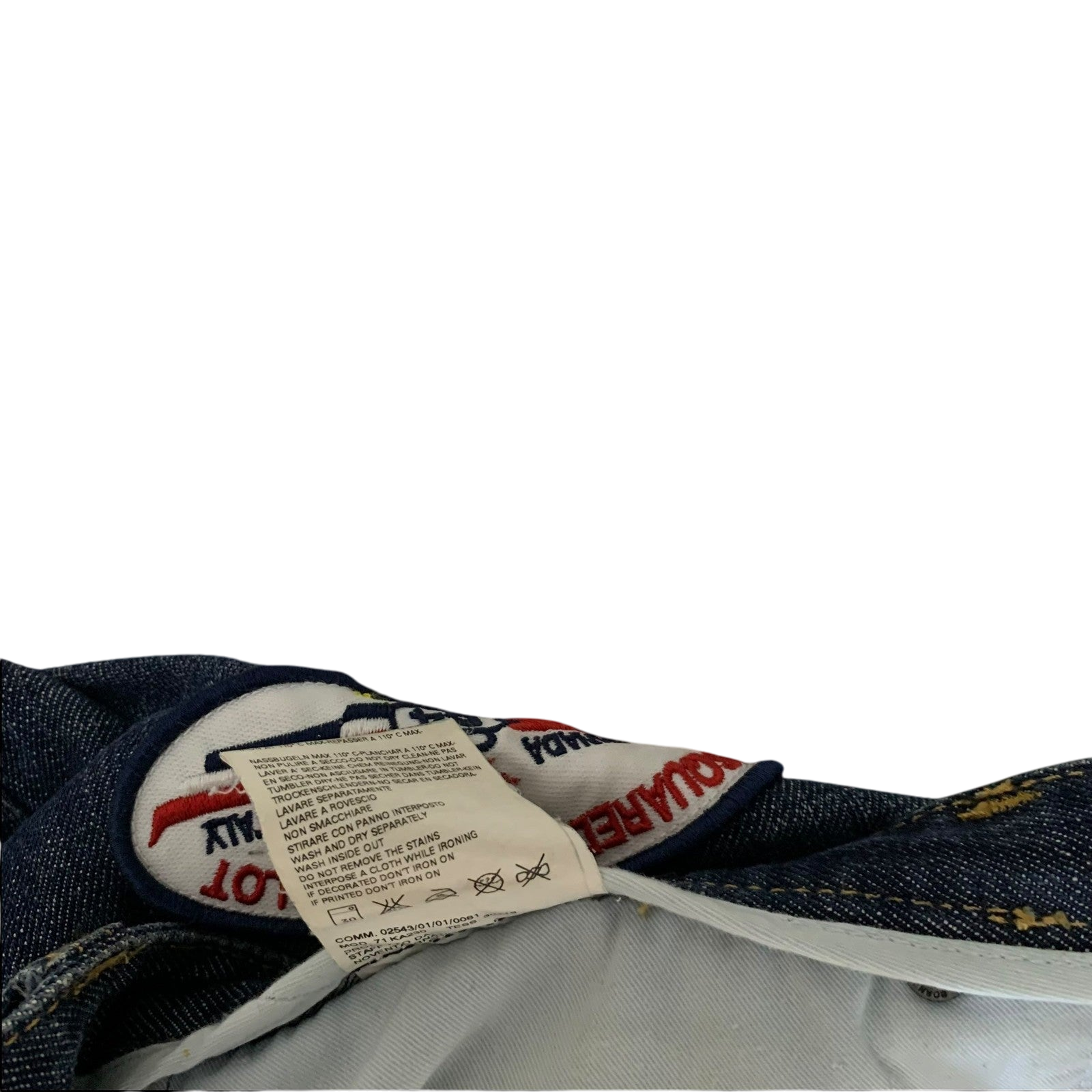 Dsquared 2000s Cup Series Patch Jeans (Size 32”)