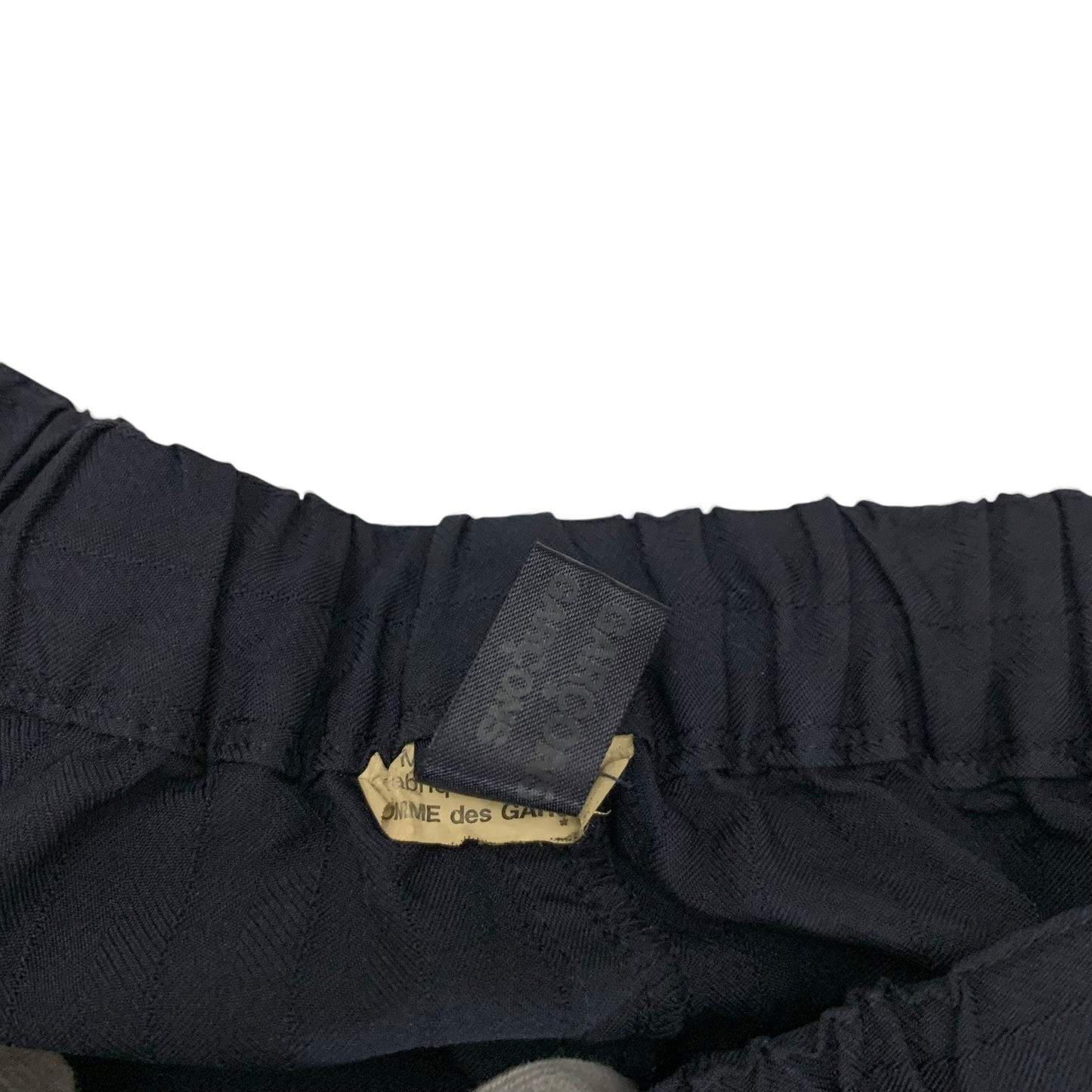 Comme des Garçons Drop Crotch Wide 3/4 Pants Black (Size L)