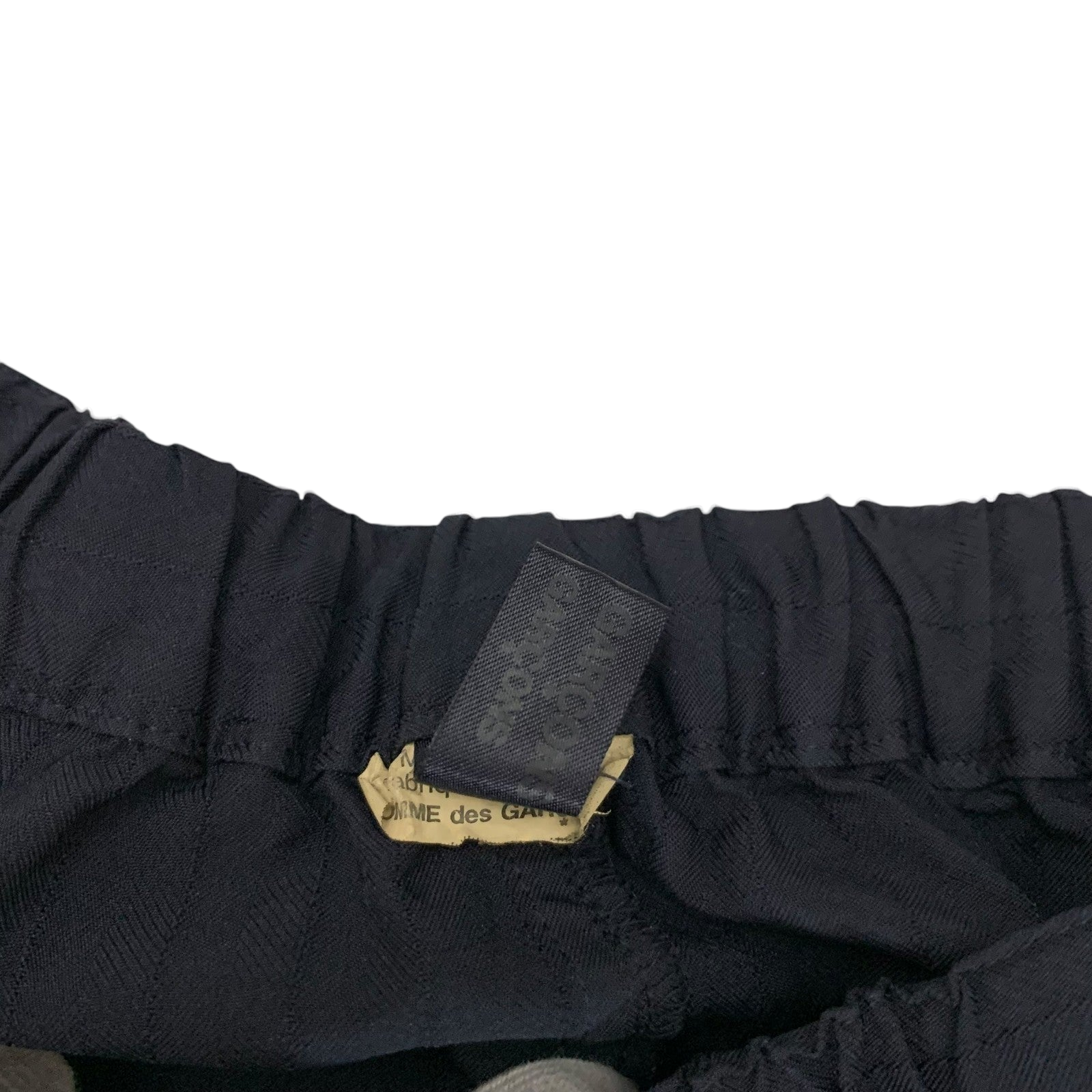 Comme des Garçons Drop Crotch Wide 3/4 Pants Black (Size L)