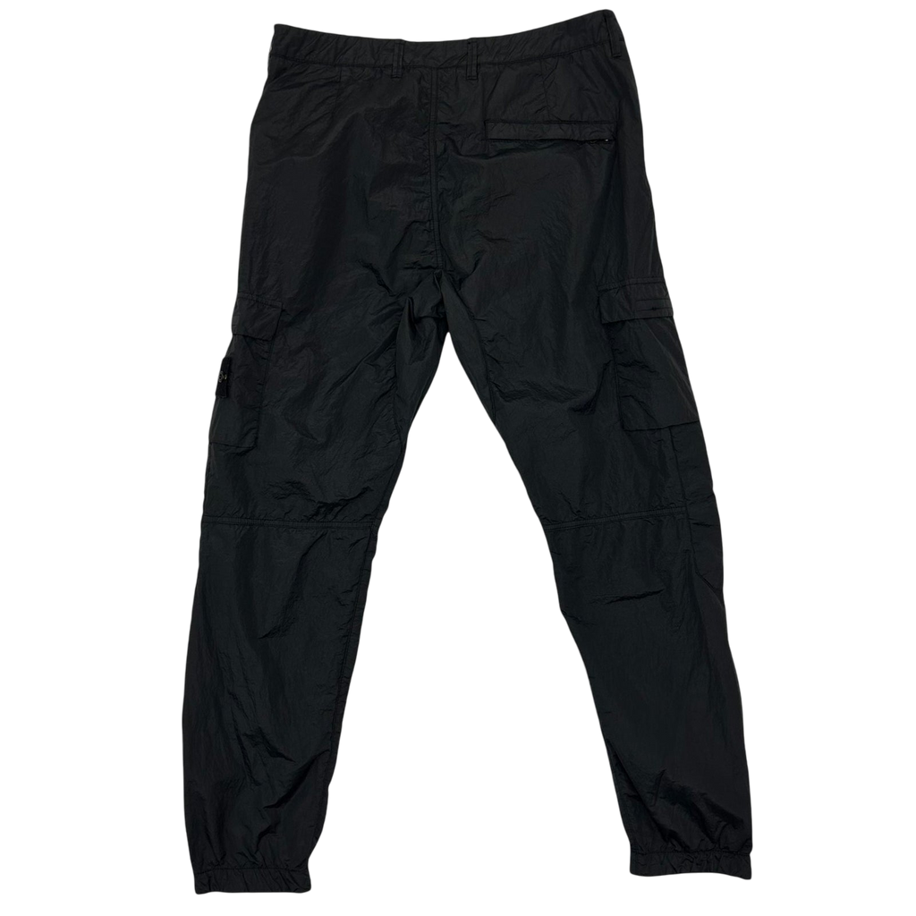 Stone Island Type RE Metal Nylon Cargo Pants Black (Size 34")