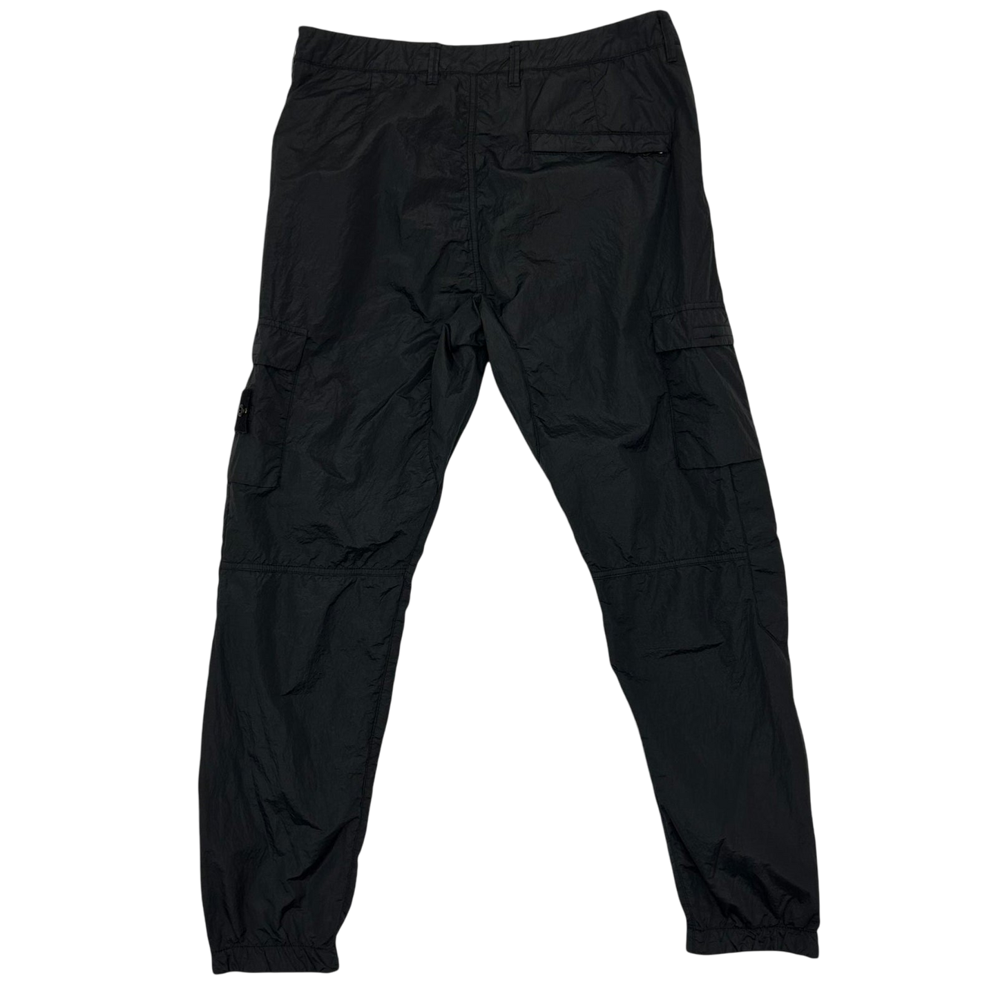 Stone Island Type RE Metal Nylon Cargo Pants Black (Size 34")