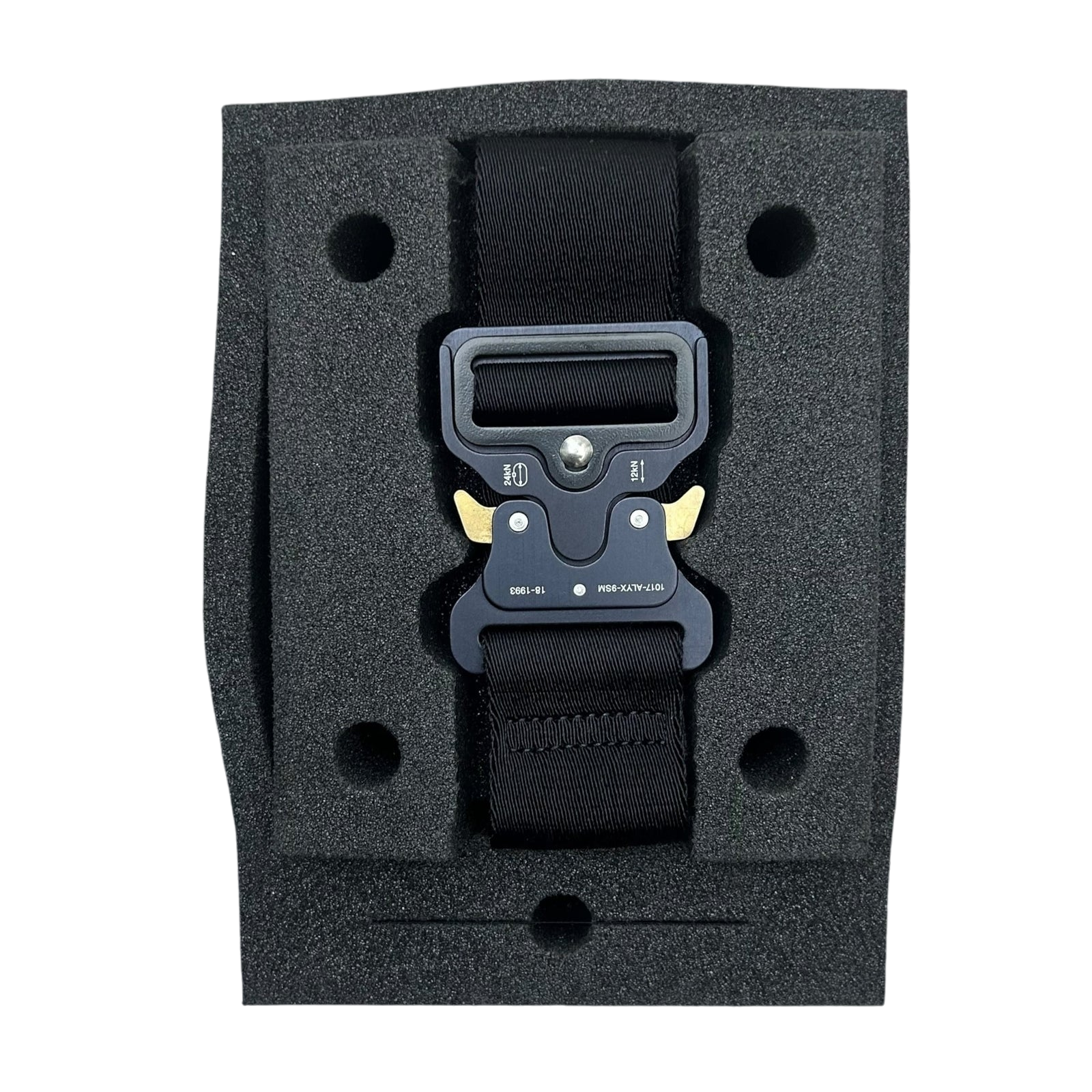 1017 ALYX 9SM Clasp Roller Coaster Belt Black