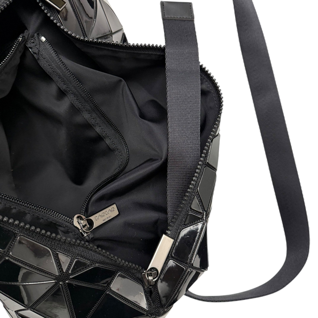 Bao Bao Issey Miyake Geometric-Panelled Large Cross Body Bag Black