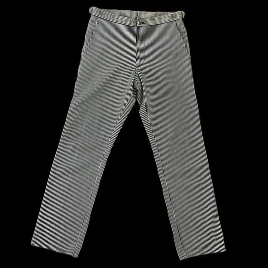 Comme Des AD2001 Garçons Homme Heavy Navy / White Pinstripe Pants (Size S)