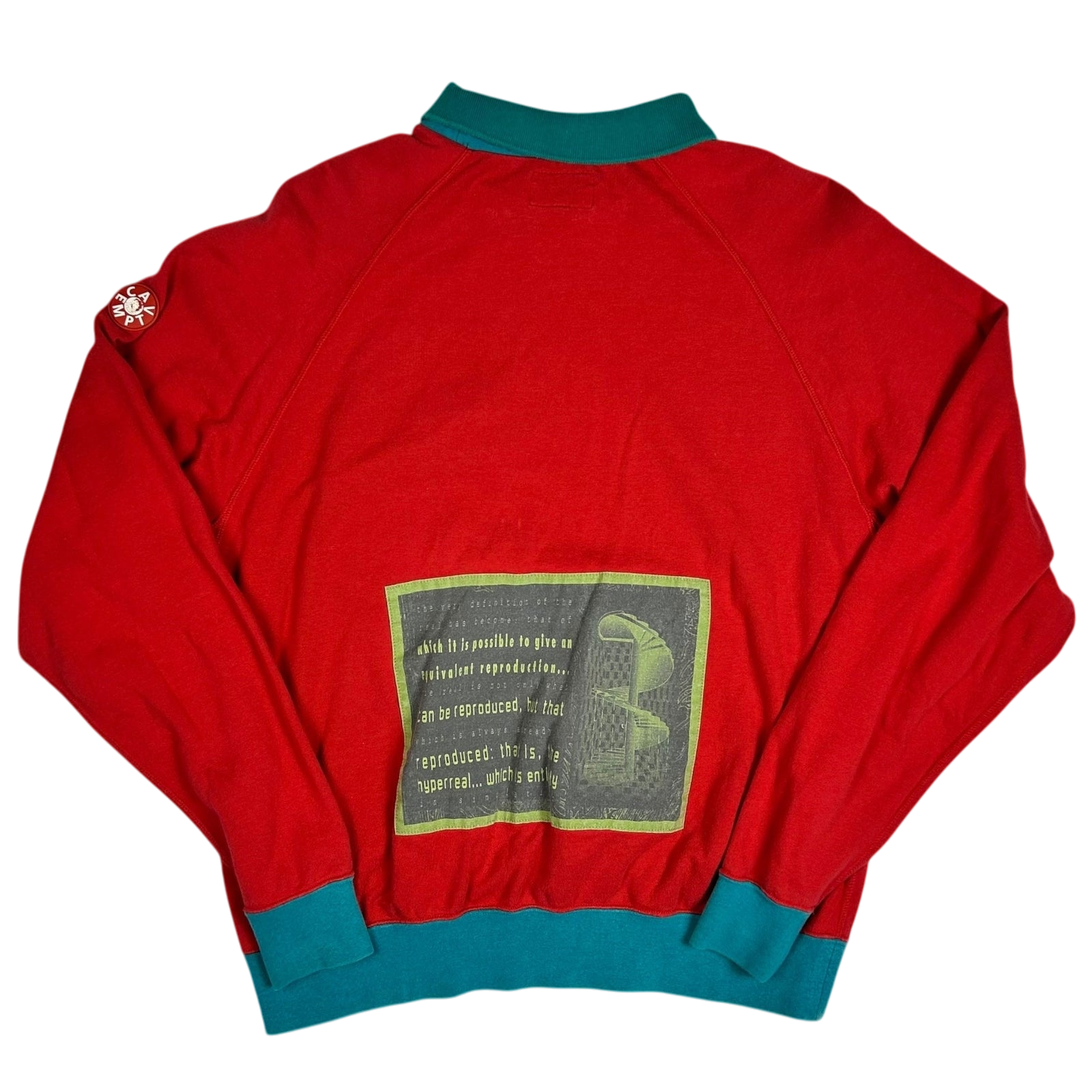 Cav Empt Collared Sweater Red/Green (Fits M/L)