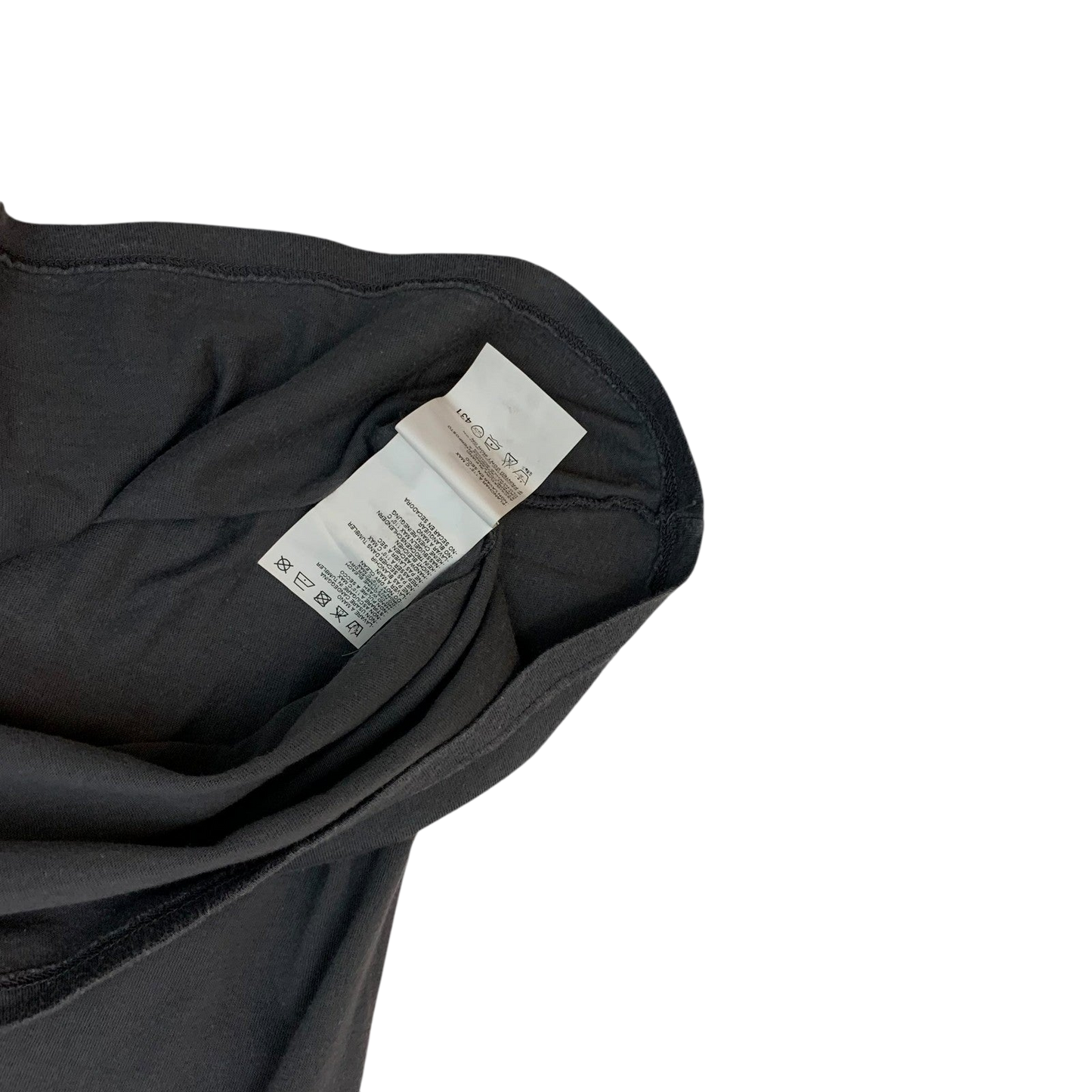 Maison Margiela Rose Print V Neck T-Shirt Charcoal (Fits M)