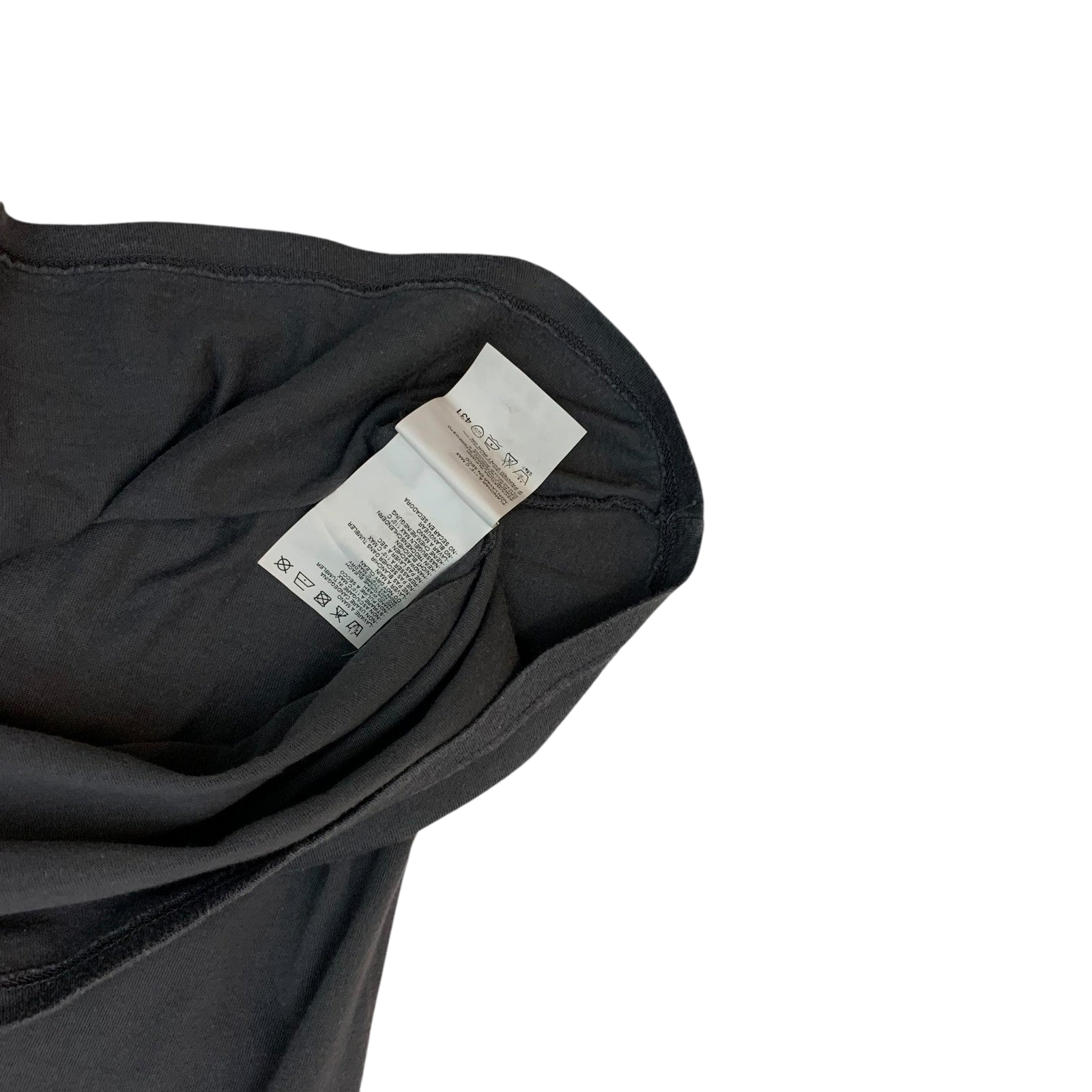 Maison Margiela Rose Print V Neck T-Shirt Charcoal (Fits M)