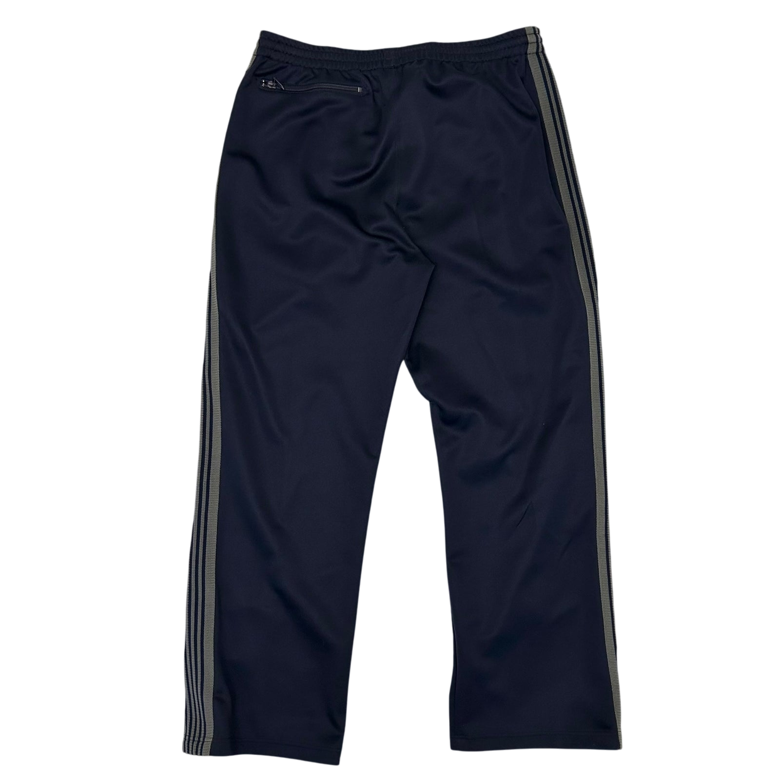 Needles Poly Smooth Track Pants Navy/Grey (Size L)