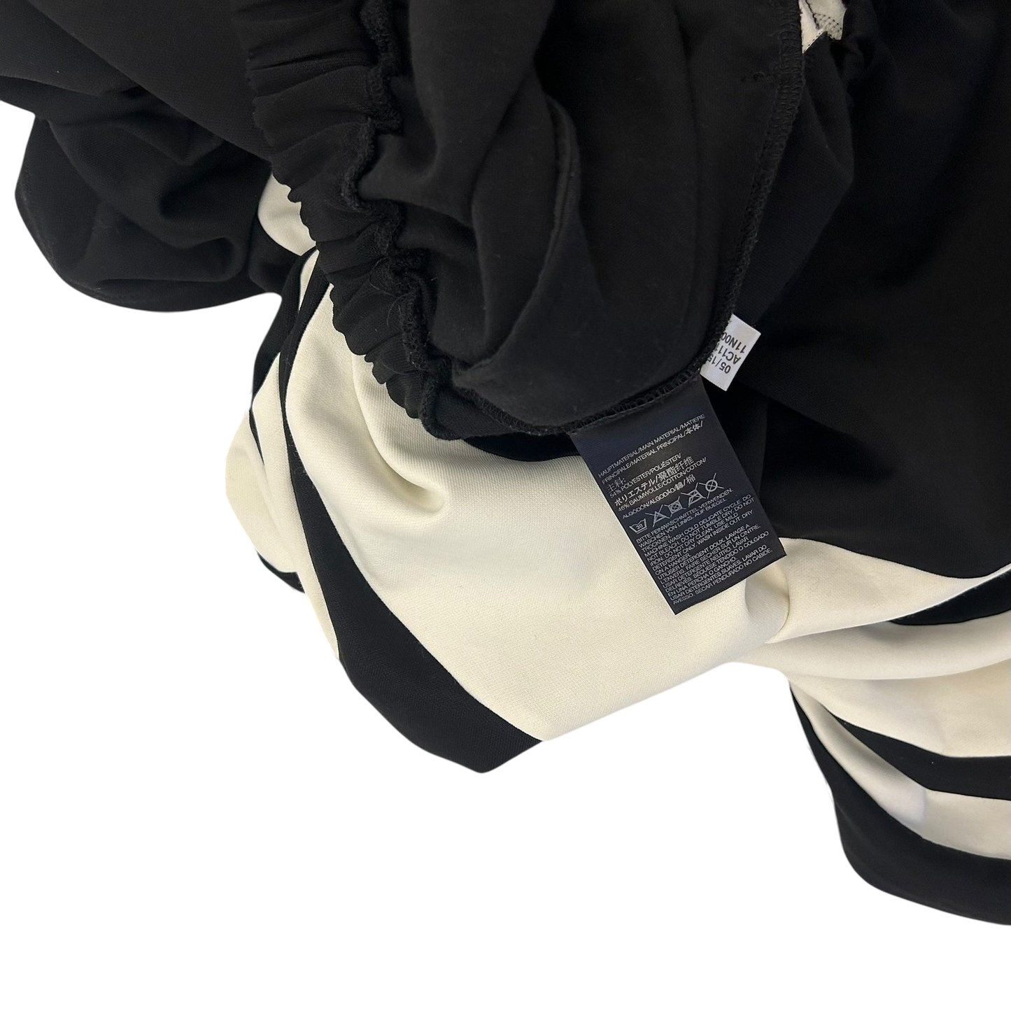 Y-3 Adidas Cotton Oversized Skirt Black/White (Fits M-L)