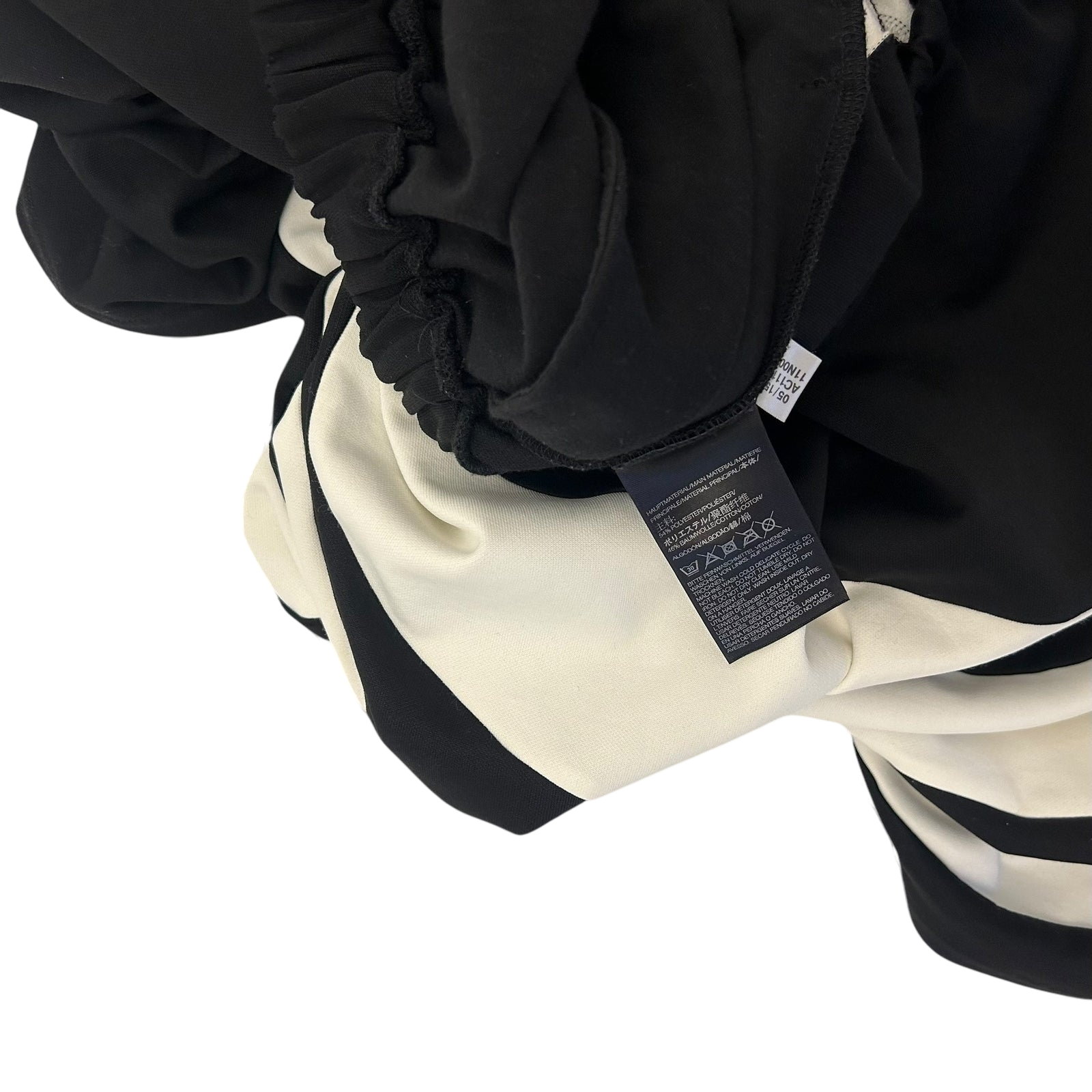 Y-3 Adidas Cotton Oversized Skirt Black/White (Fits M-L)