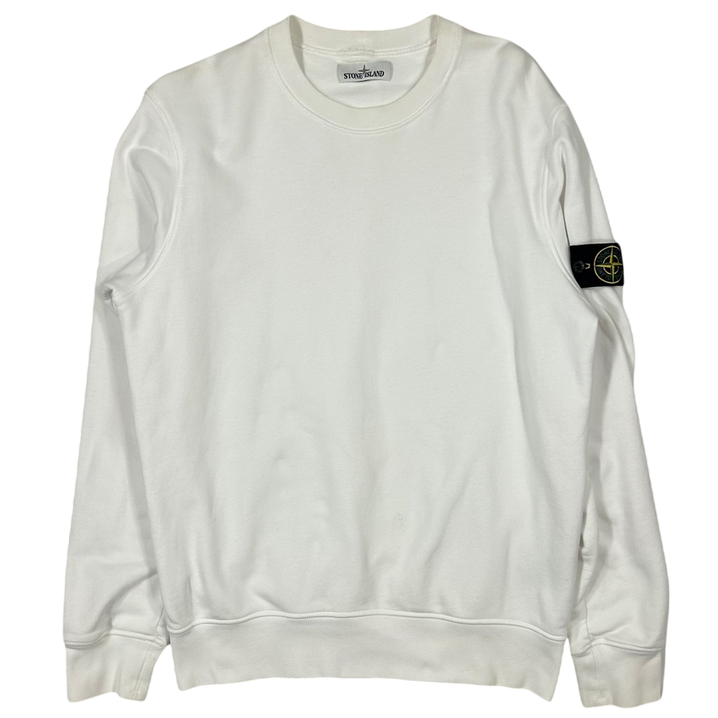 Stone Island Crewneck Sweater White (Fits M/L)