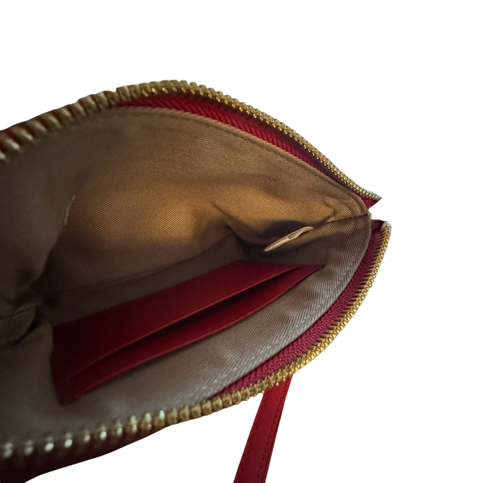 MCM Visetos Pattern Tan Leather Pouch / Wallet