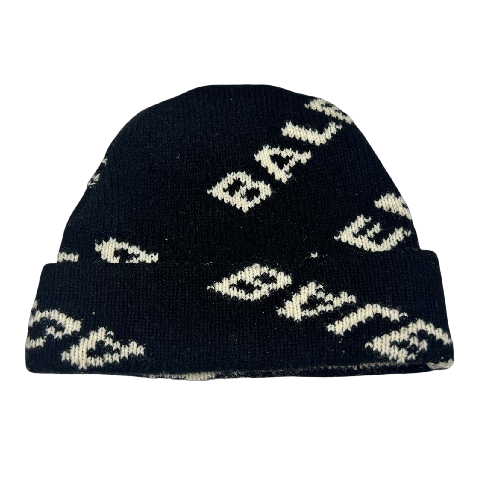 Balenciaga All-Over Logo Beanie