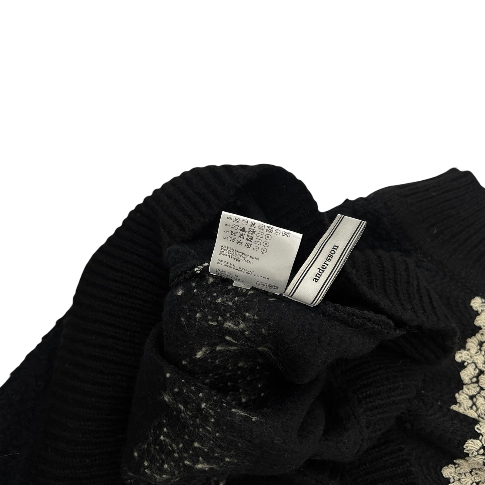 Andersson Bell Embroidered Long Vest Black (Fits XL-XXL)