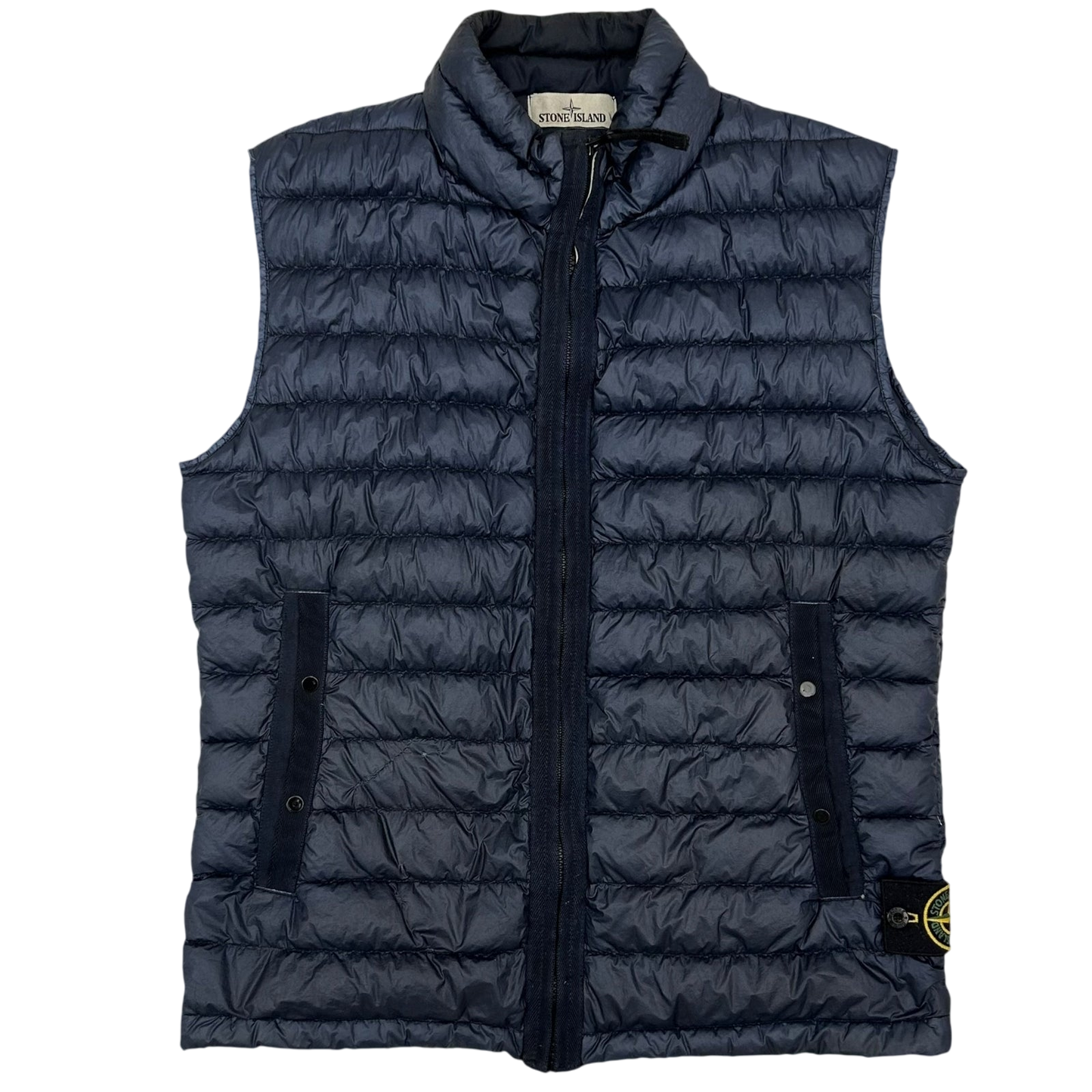 Stone Island Garment Dyed Down Gilet Navy (Fits S/M)