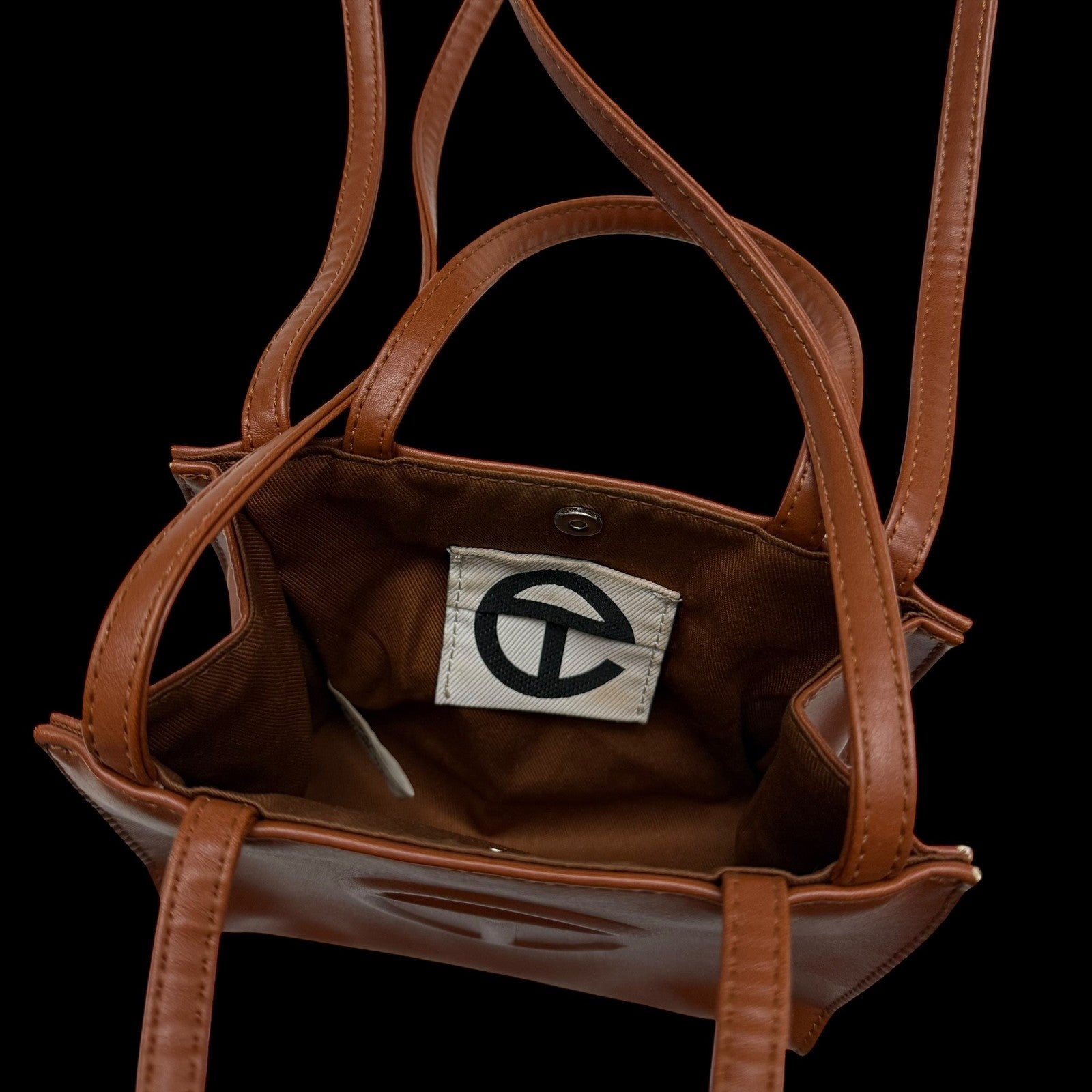 Telfar Small Shopping Bag Brown