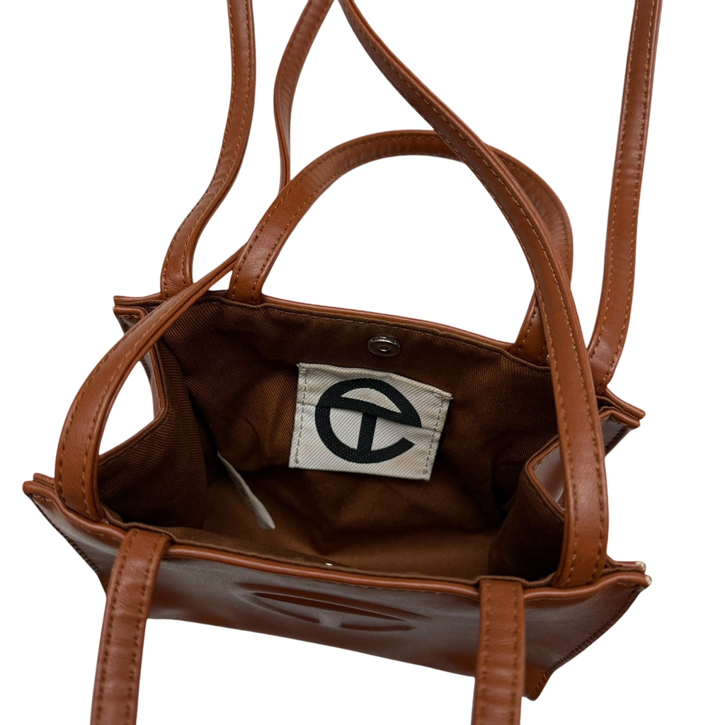 Telfar Small Shopping Bag Brown
