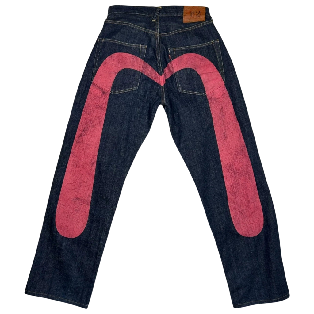 Vintage Evisu Pink Daicock Logo Jeans (Fits 30")