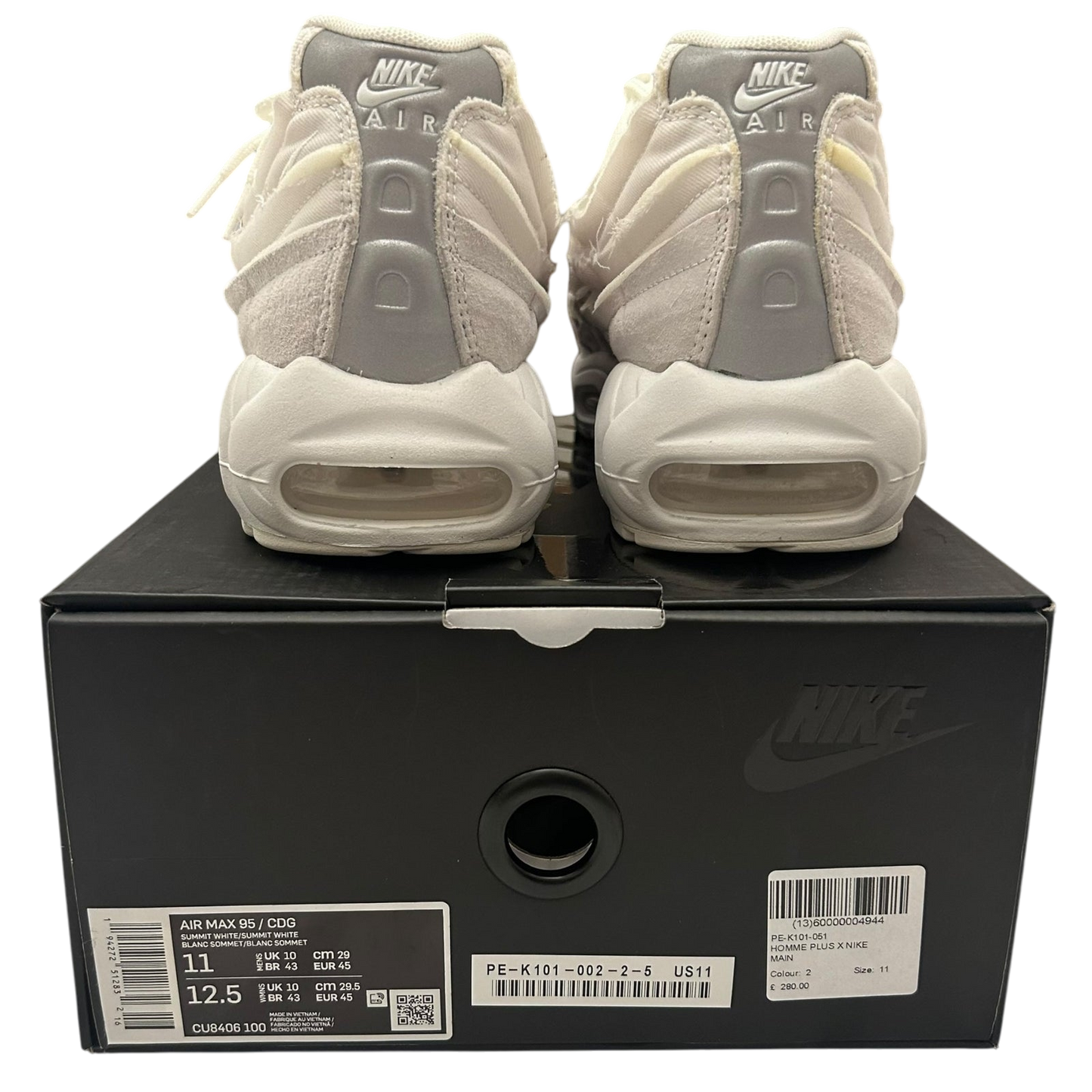 Nike x Comme des Garçons Air Max 95 ‘Summit White’ (US11 / UK10)