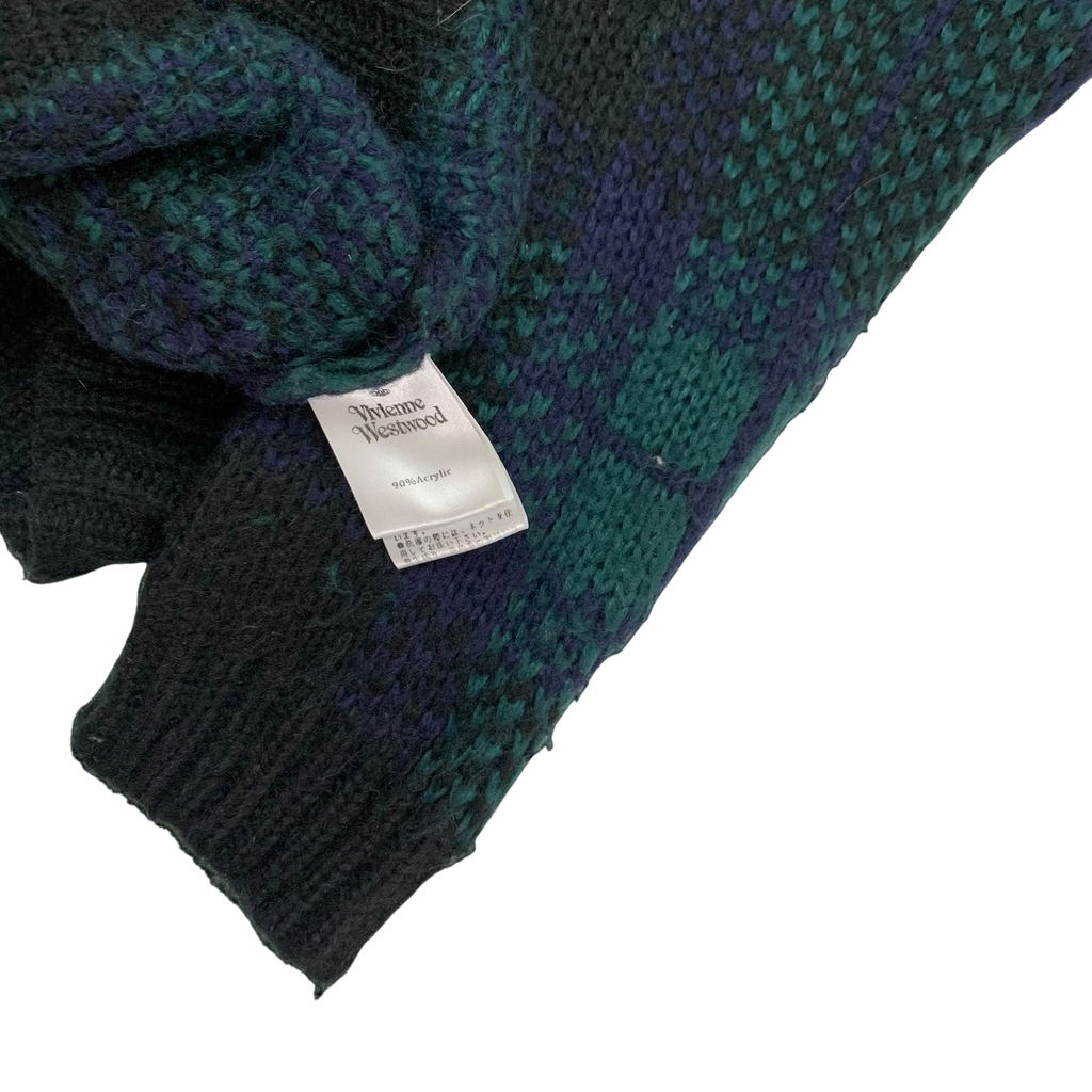 Vivienne Westwood Cropped Orb Logo Sweater Multi Colour (Fits M-L Womens)