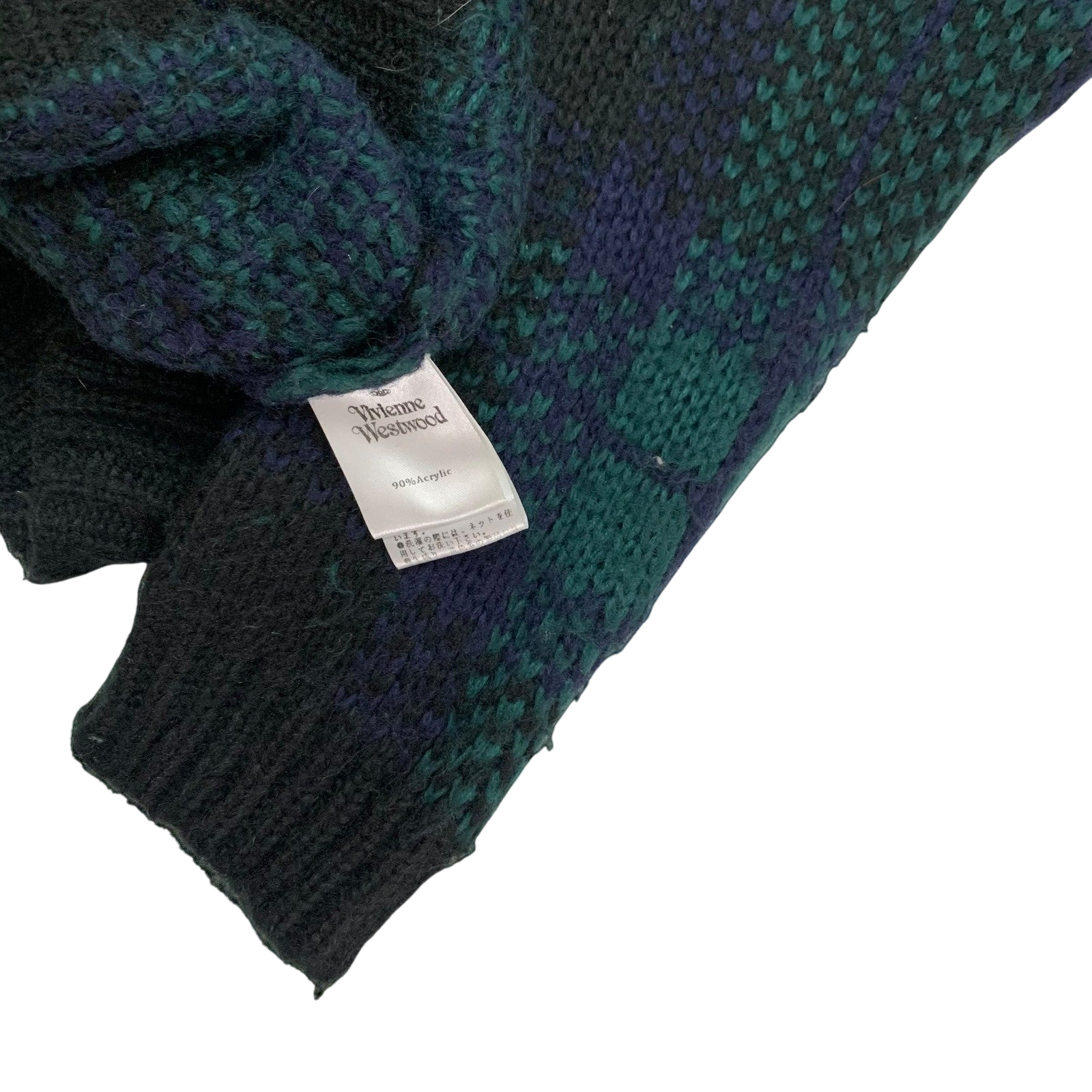 Vivienne Westwood Cropped Orb Logo Sweater Multi Colour (Fits M-L Womens)