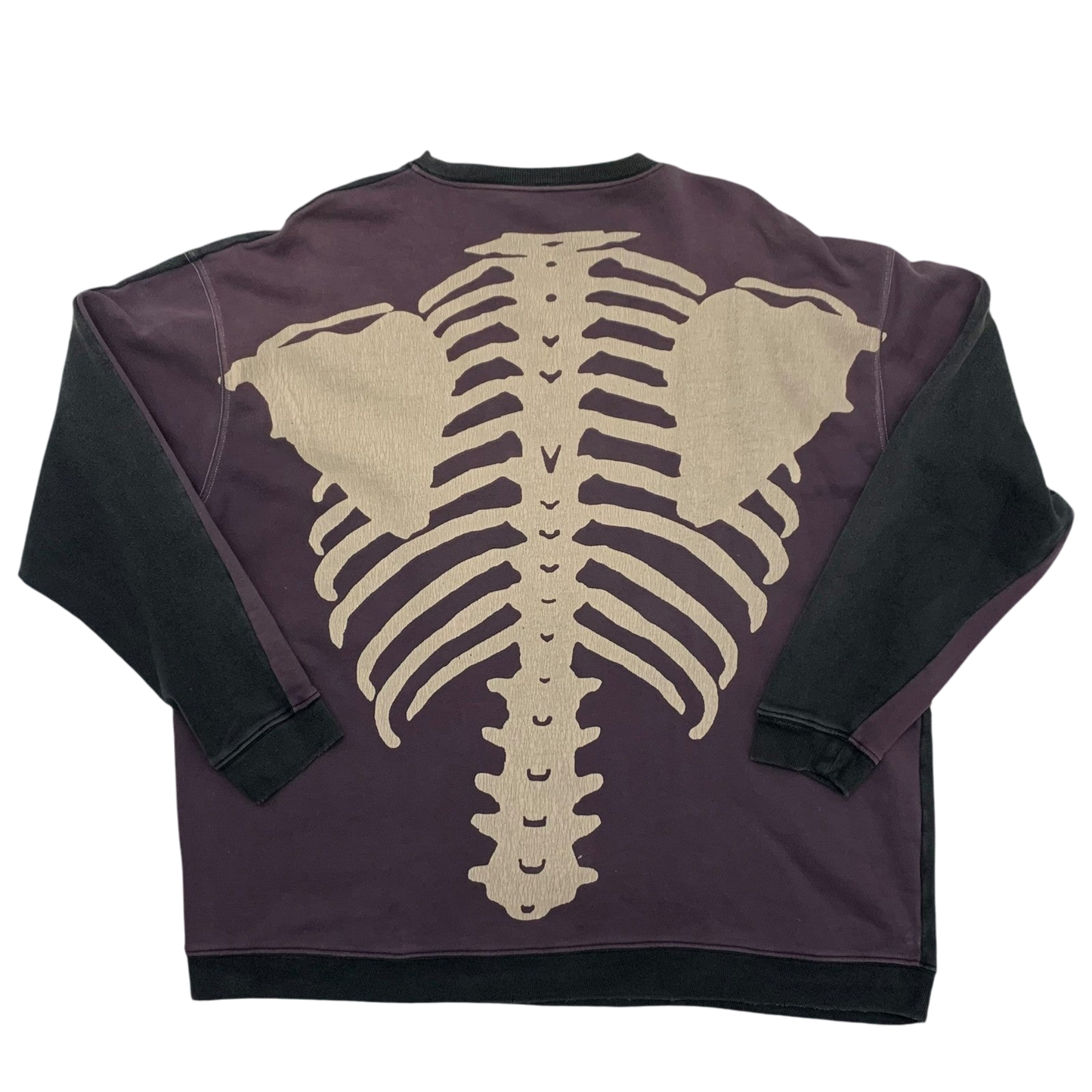 Kapital 2 Tone Remake Oversized Bone Sweatshirt (Free size)