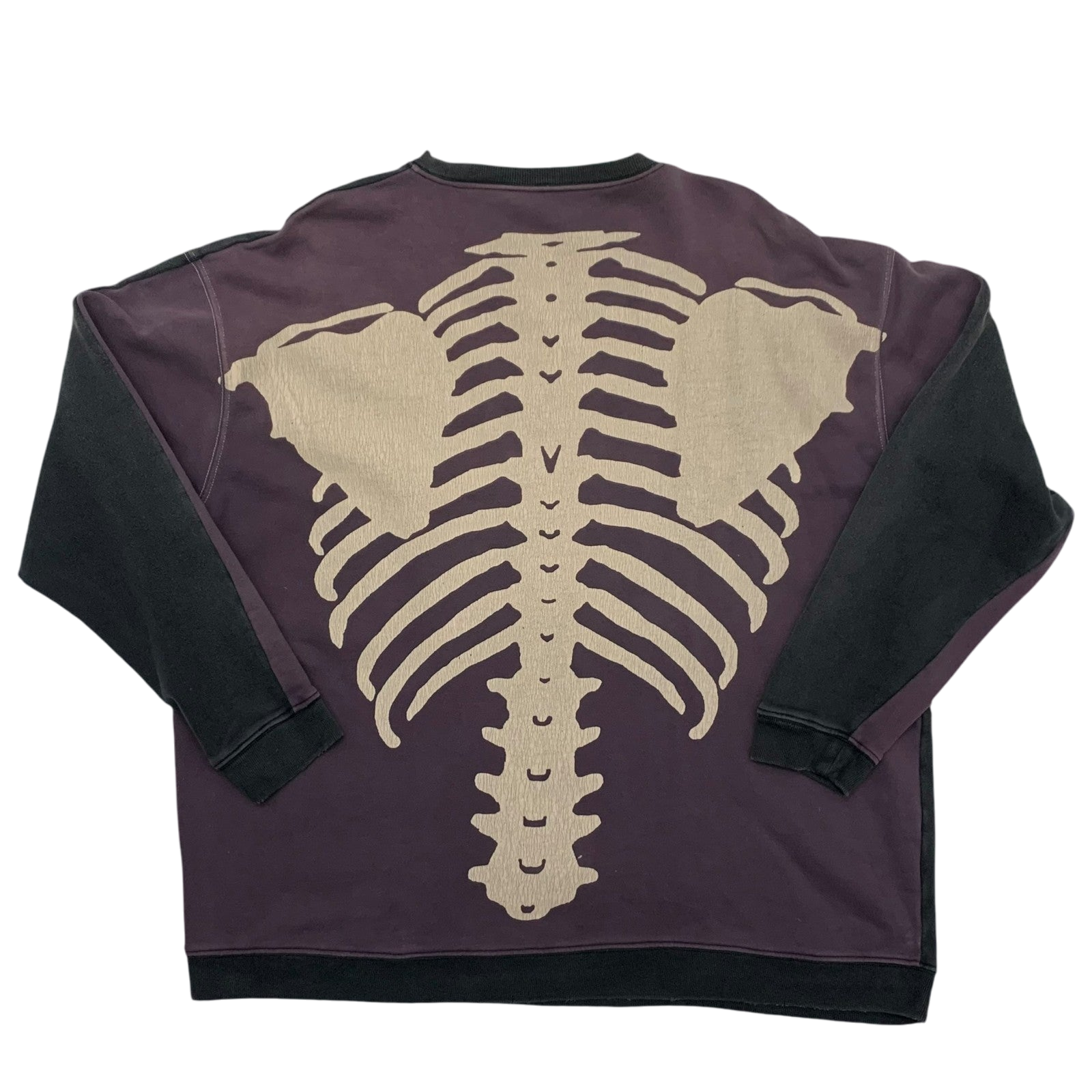 Kapital 2 Tone Remake Oversized Bone Sweatshirt (Free size)