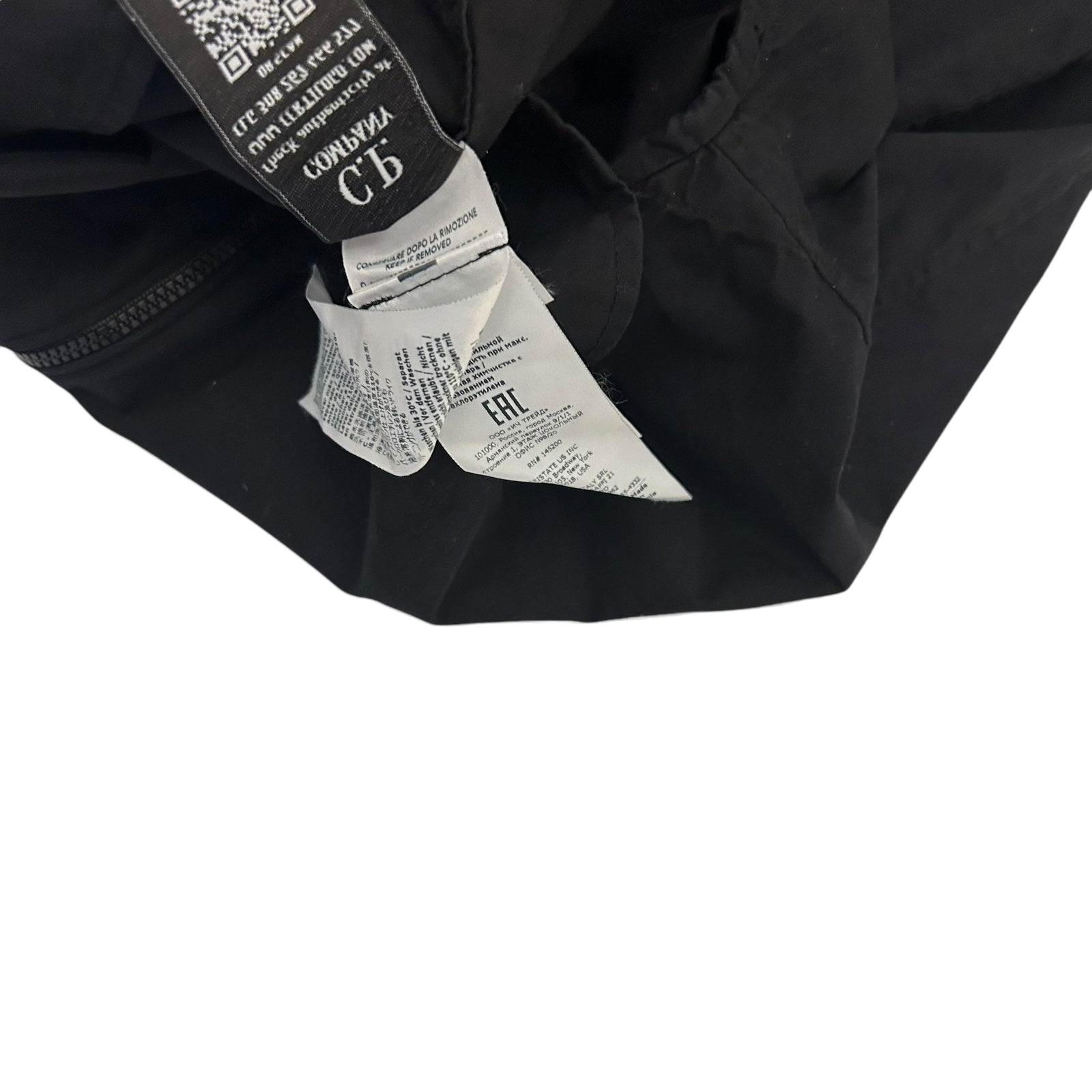 C.P. Company Lens Zip-Up Overshirt Black (Fits L)