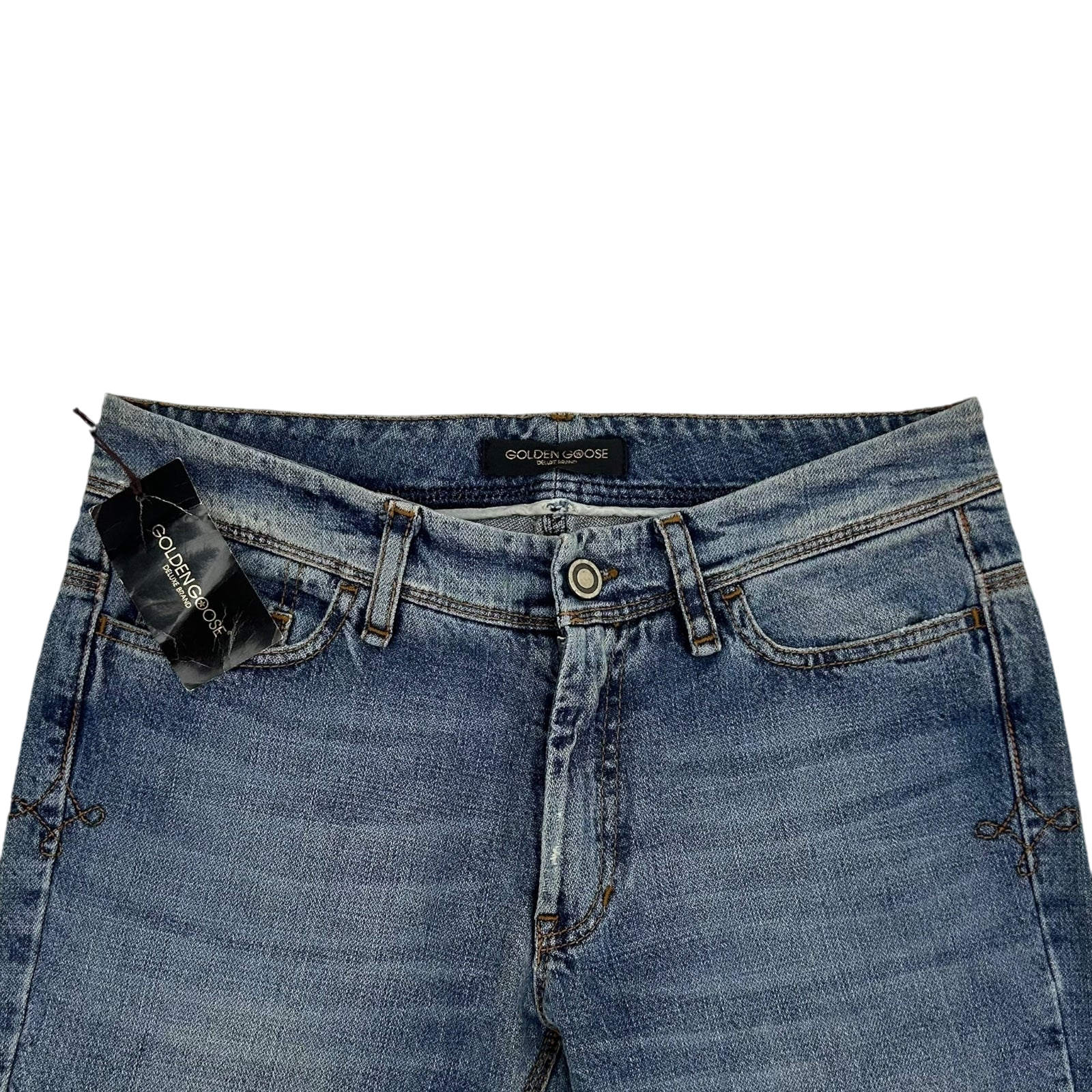 Golden Goose Arizona Bootcut Washed-Effect Jeans (Size fits 30")