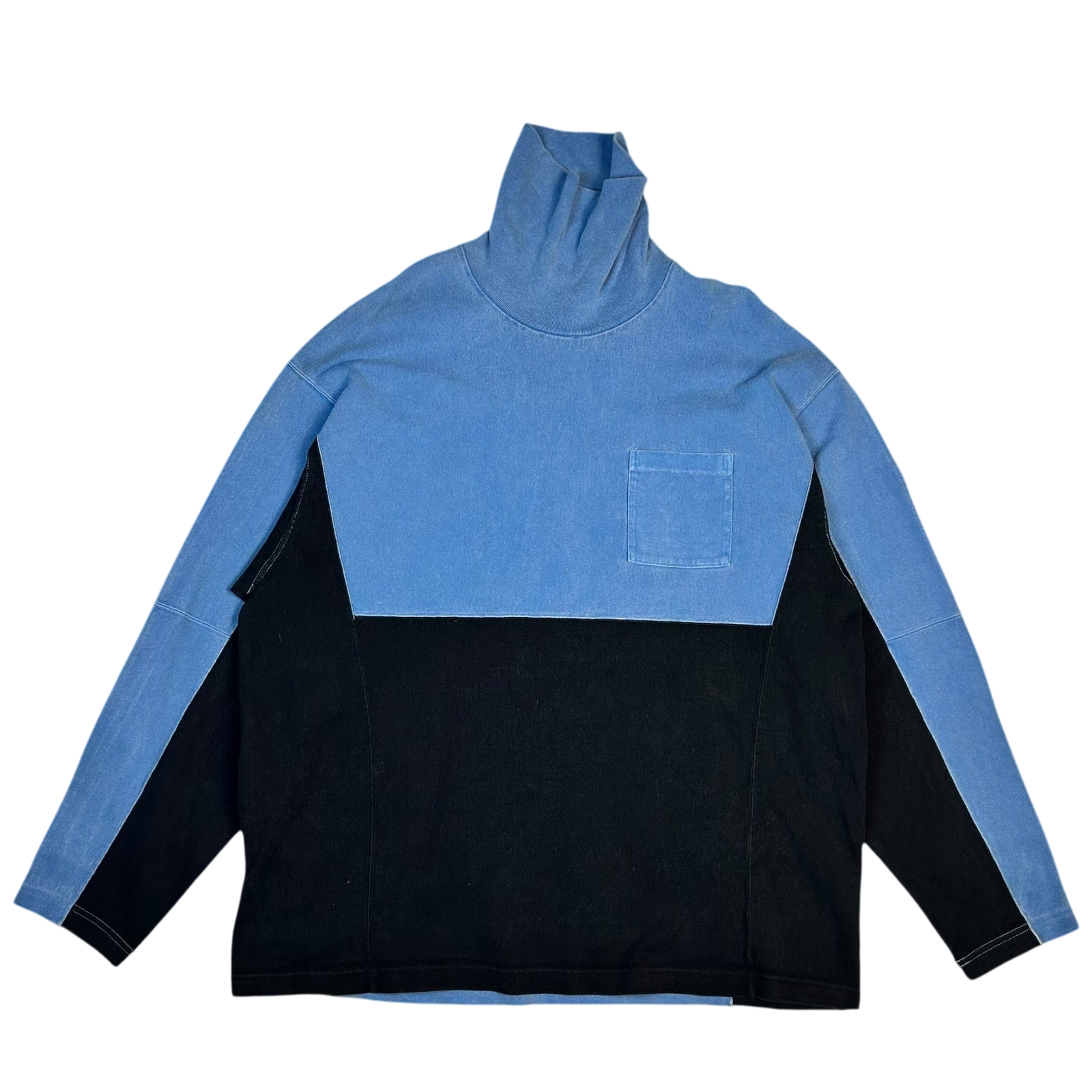 Cav Empt Turtle Neck Sweater Blue / Black (Size XL)