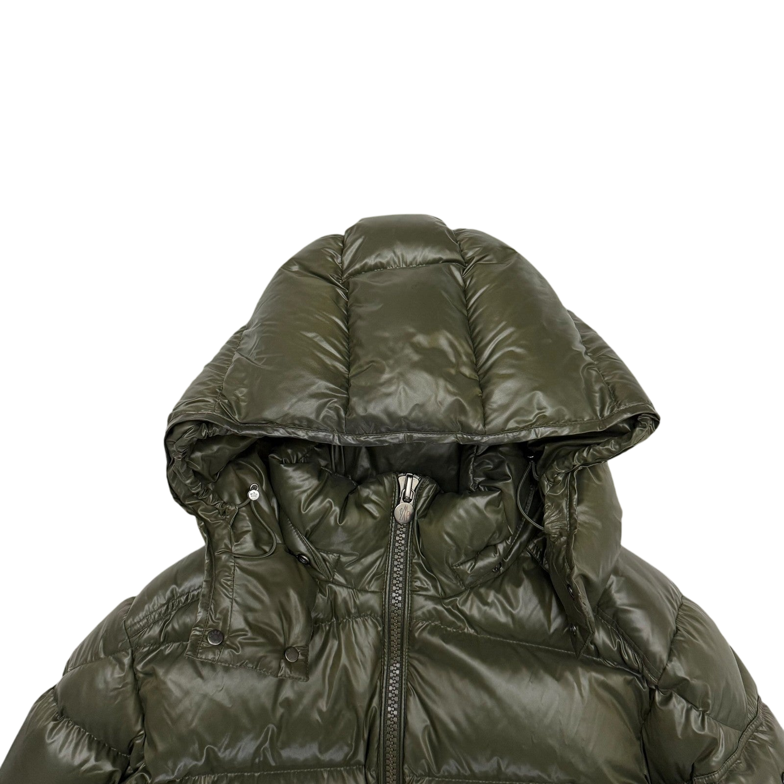 Moncler Maya Quilted Nylon Down Jacket Olive Green (Fits M-L)