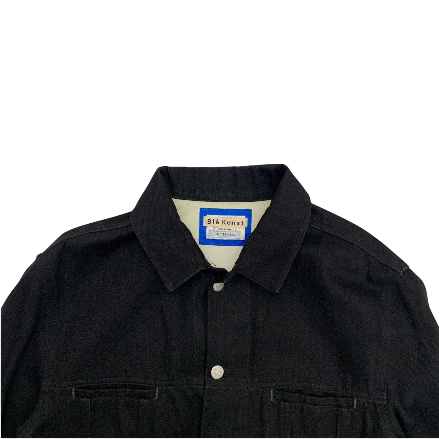 Acne Studios Blå Konst Pass Denim Jacket Black (Fits M-L)