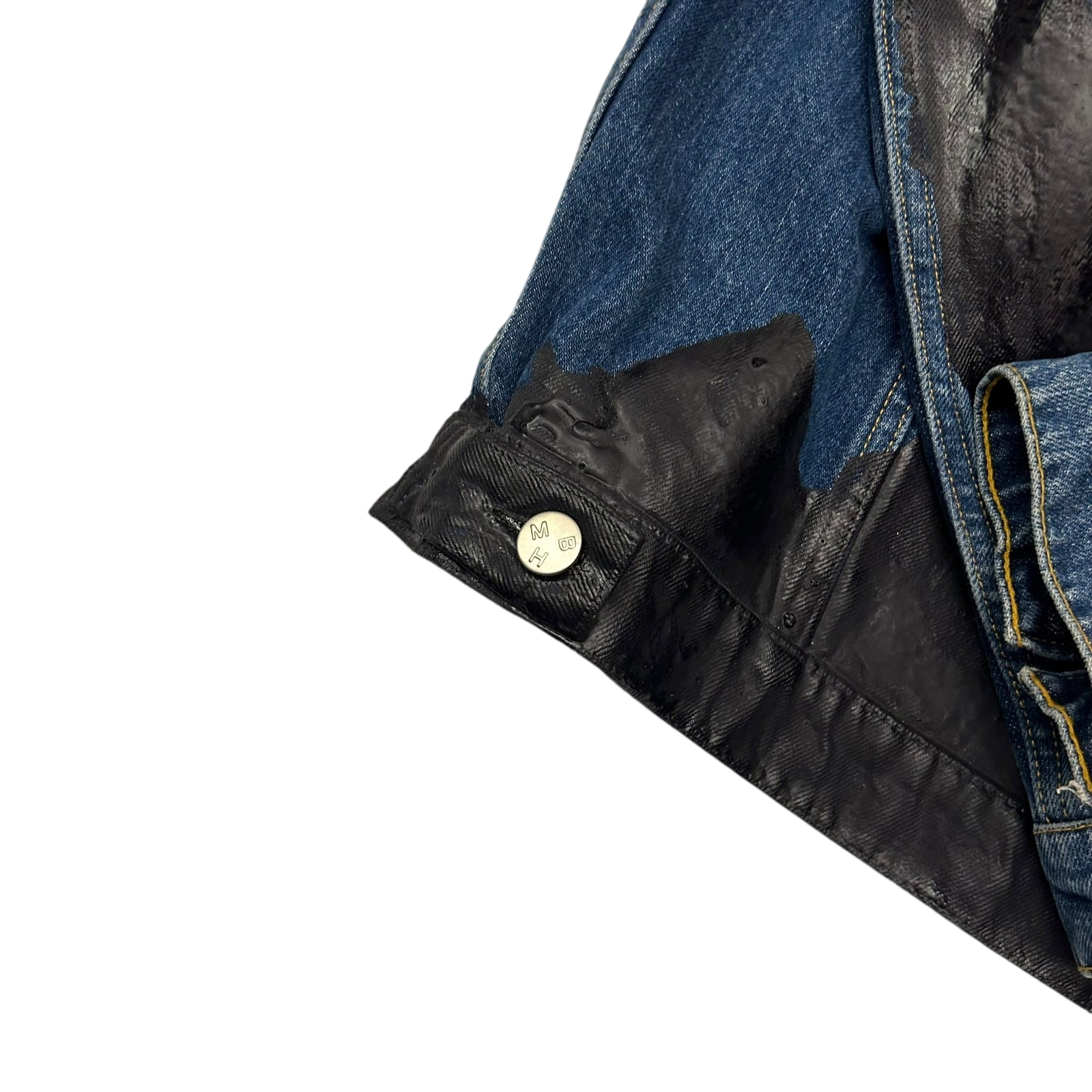 MISBHV AW18 Wet Print Denim Jacket Indigo