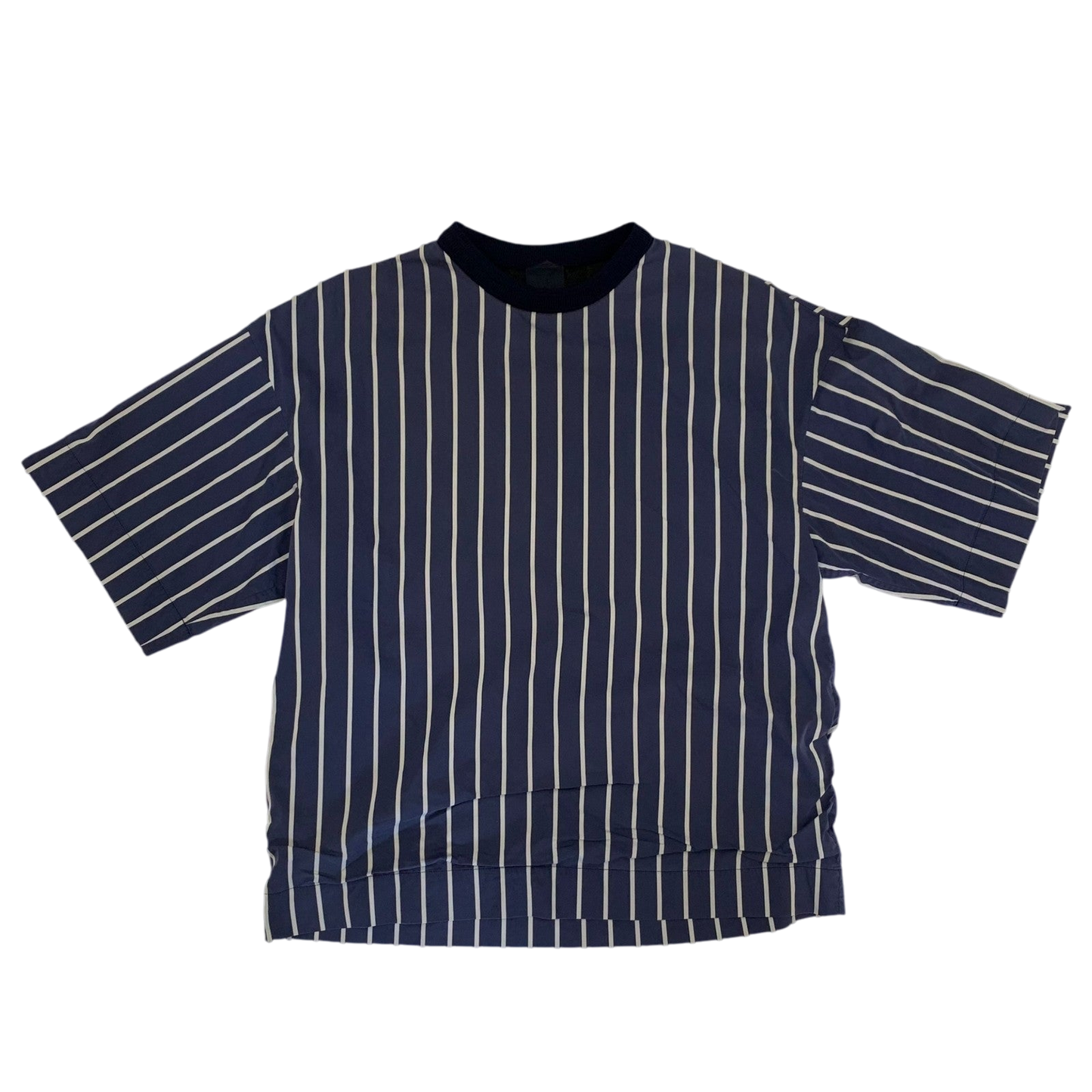Juun.j Double-Layered Striped T-Shirt Navy/White (Fits XL)