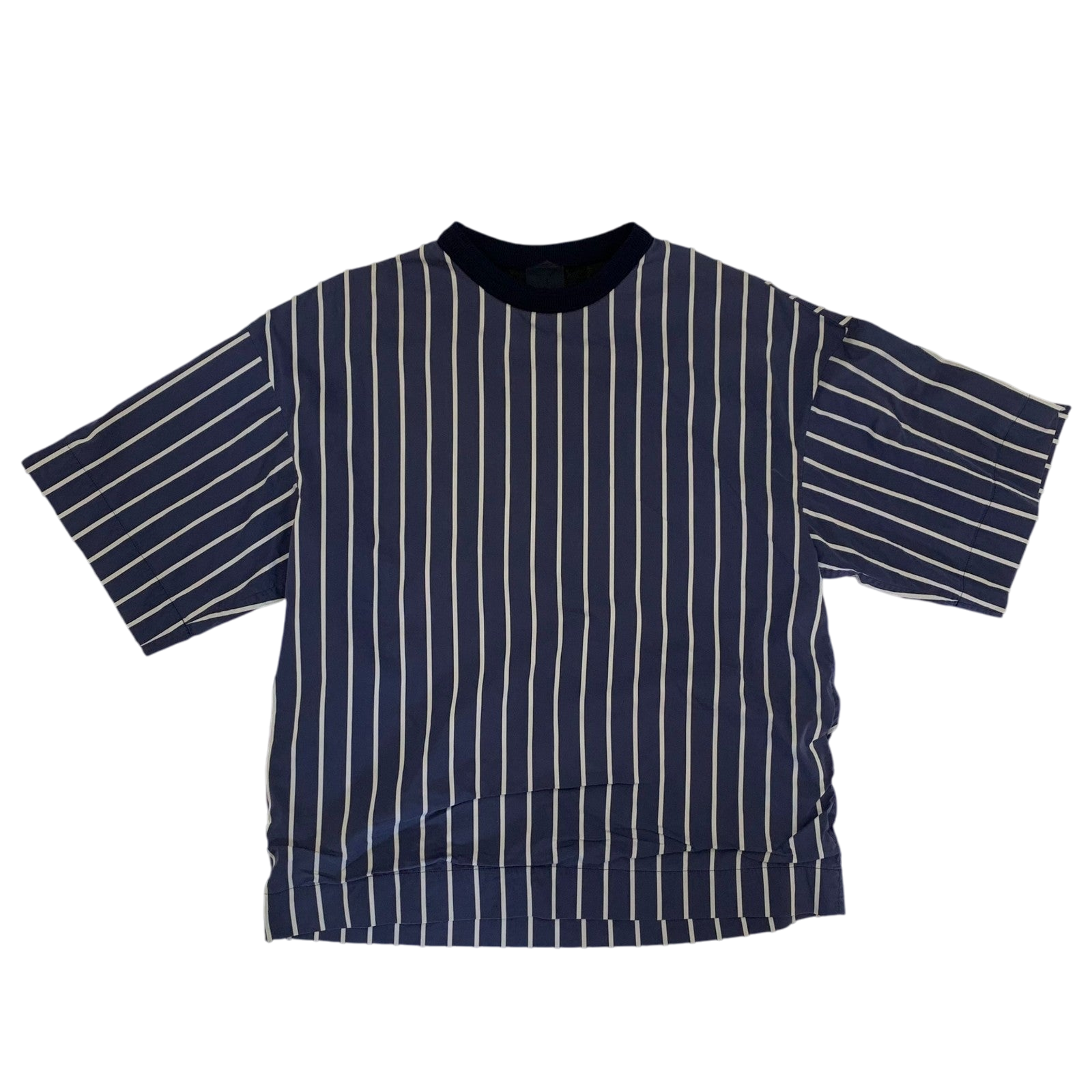 Juun.j Double-Layered Striped T-Shirt Navy/White (Fits XL)