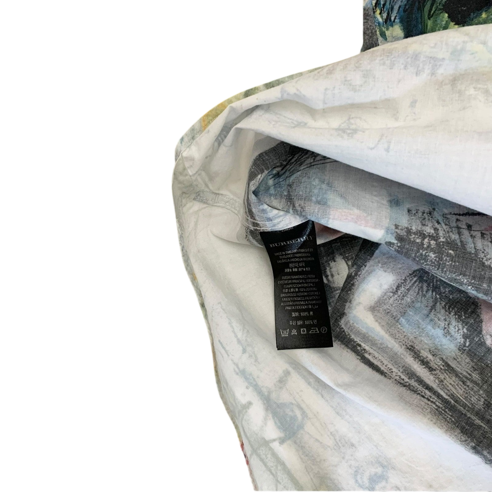 Burberry SS17 (Runway) Henry Moore-Inspired Patterned Longsleeve Shirt (Fits L)