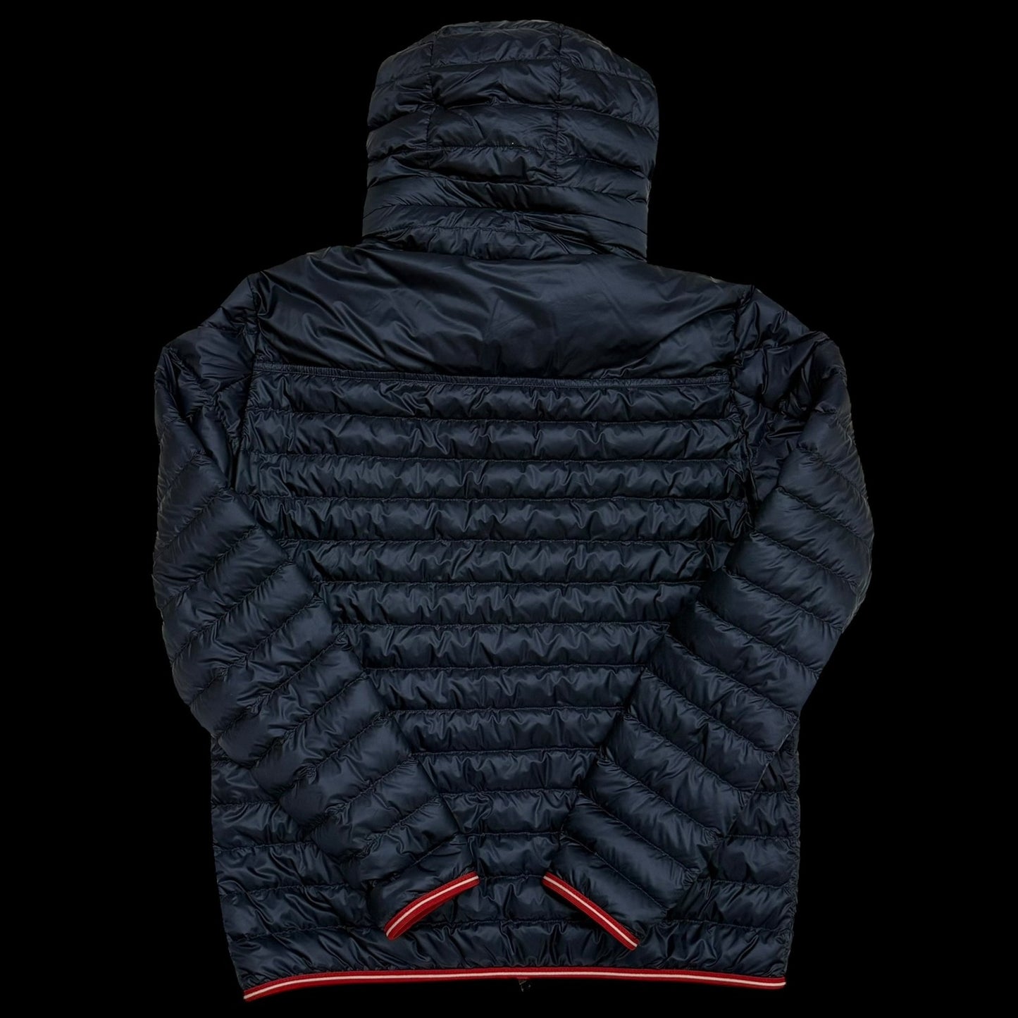 Moncler Clovis Hooded Down Jacket Navy (Fits M-L)