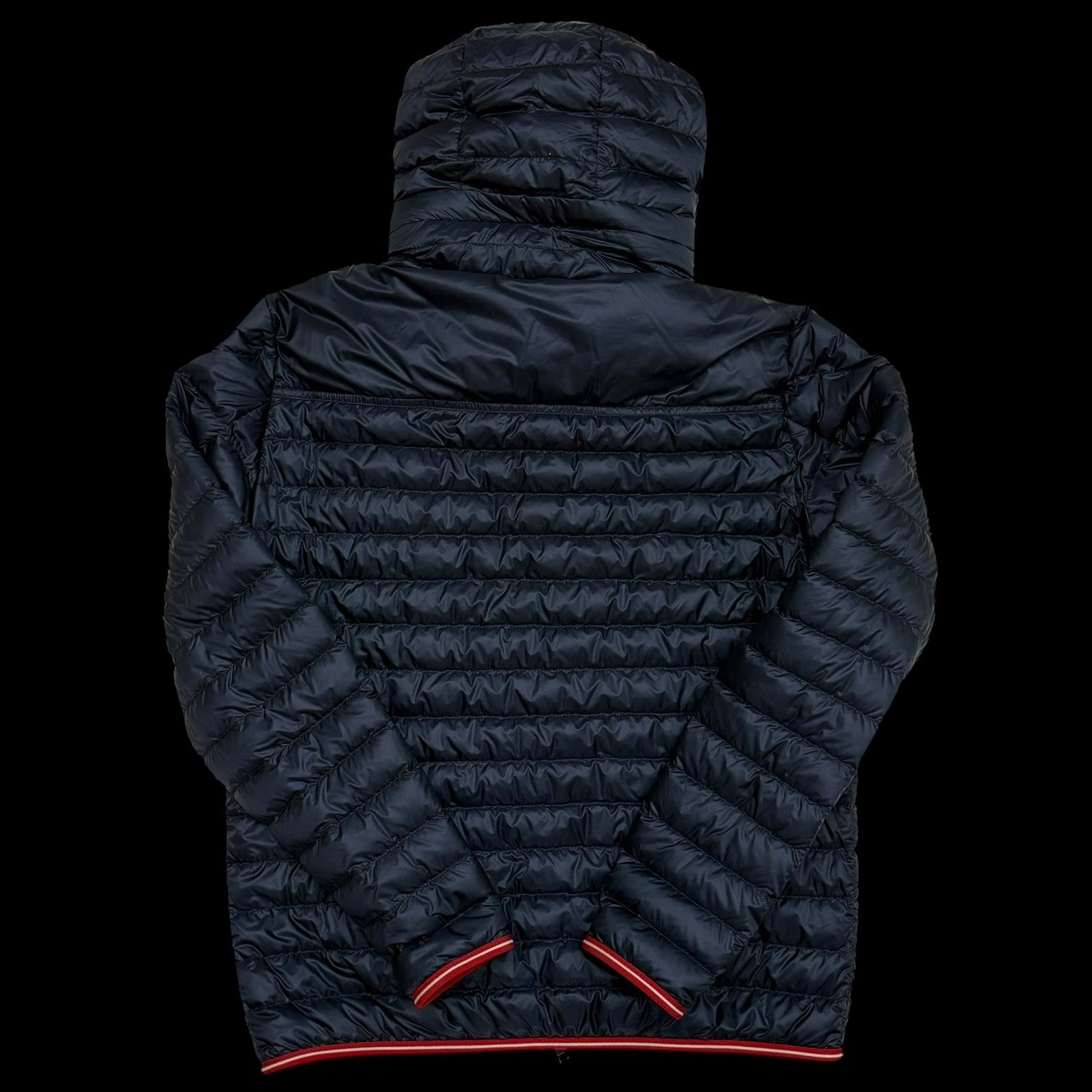 Moncler Clovis Hooded Down Jacket Navy (Fits M-L)