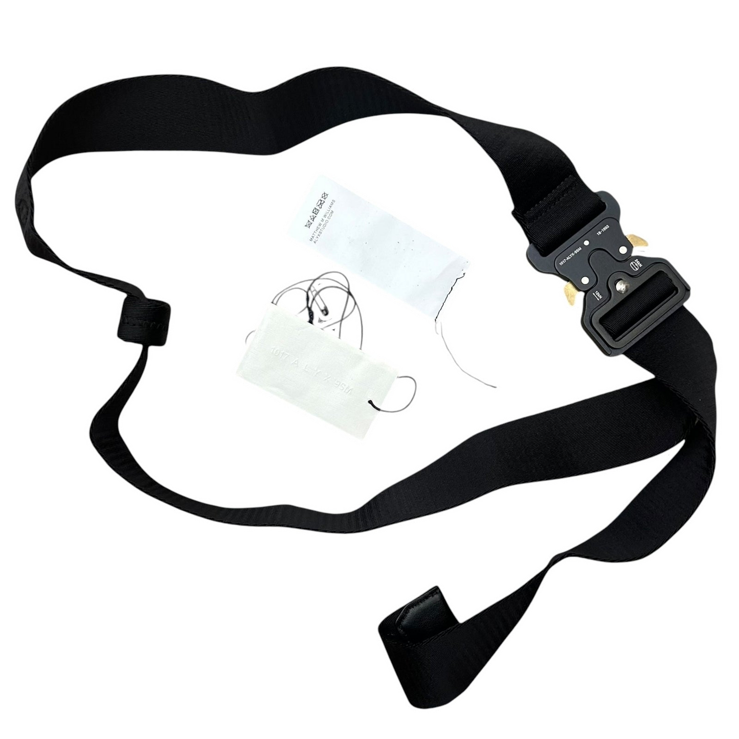 1017 ALYX 9SM Clasp Roller Coaster Belt Black