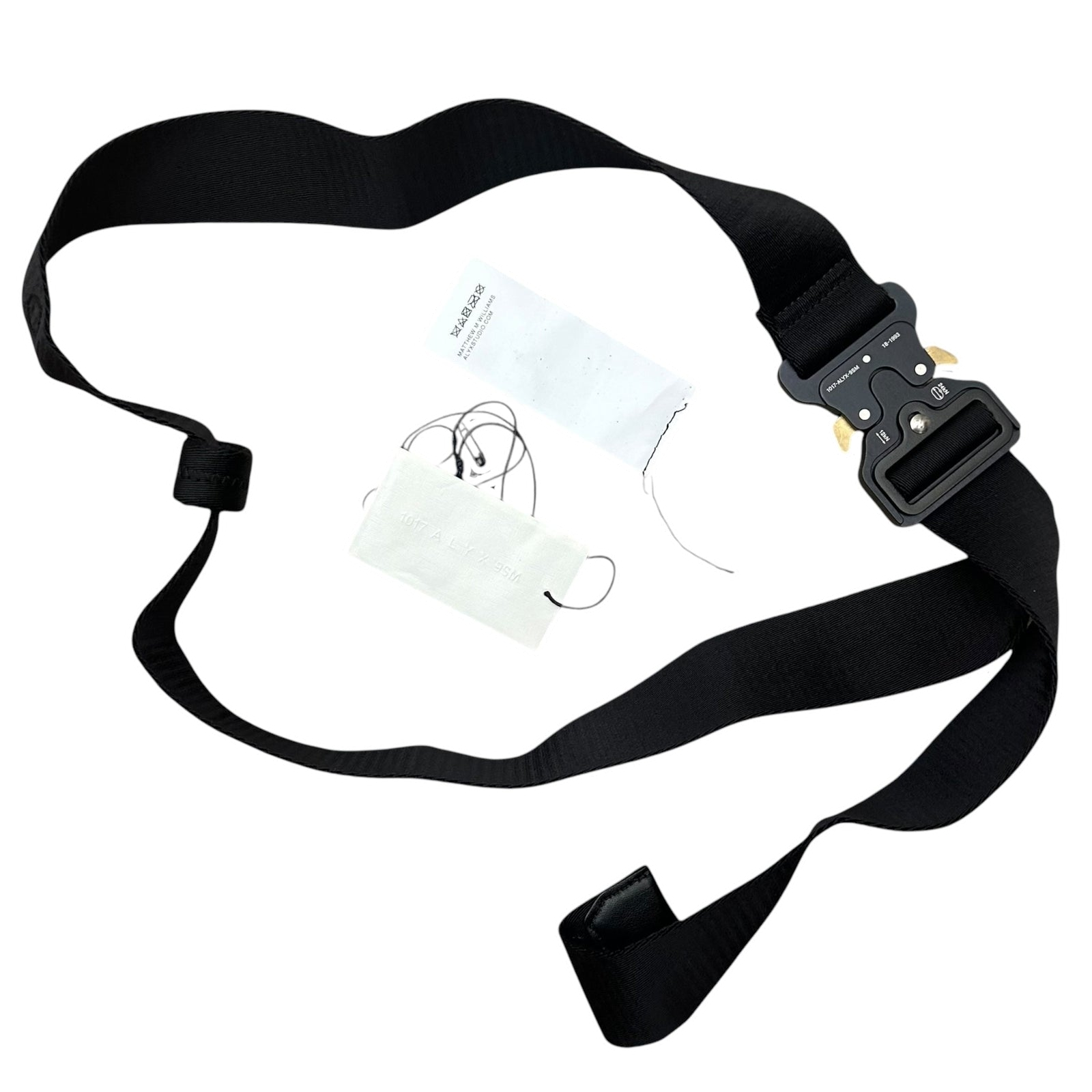 1017 ALYX 9SM Clasp Roller Coaster Belt Black