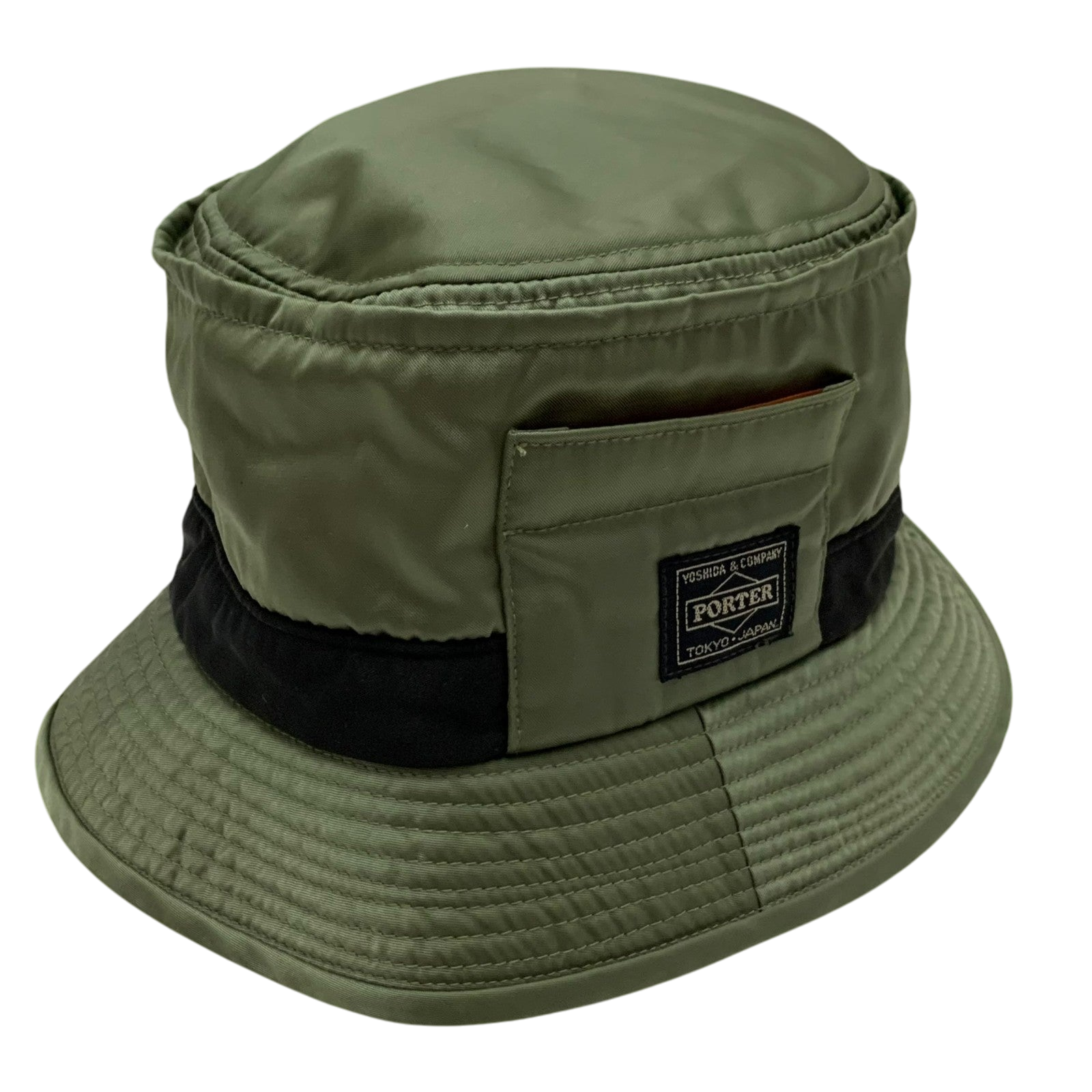 Porter x Beams Bucket Hat Military Green